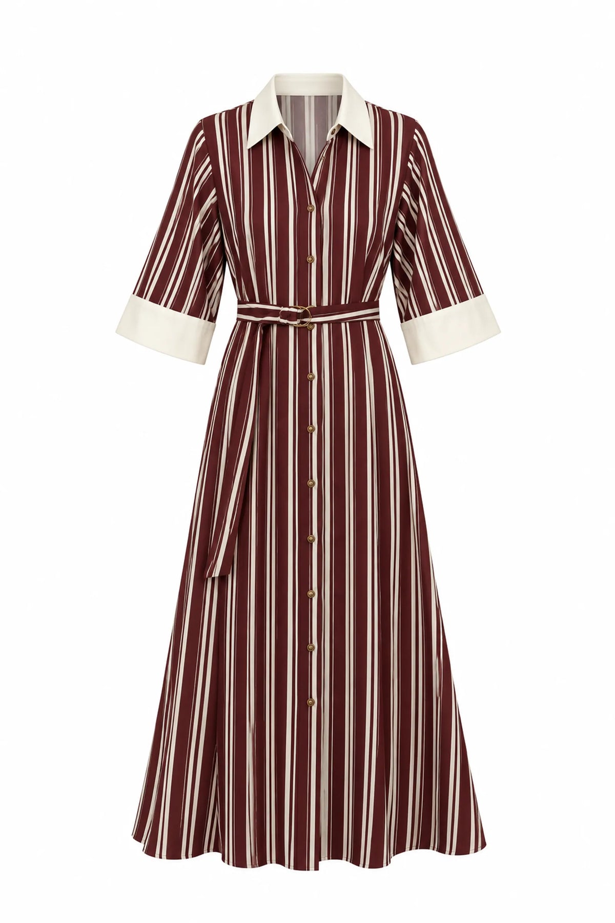 Fustan midi shirtdress