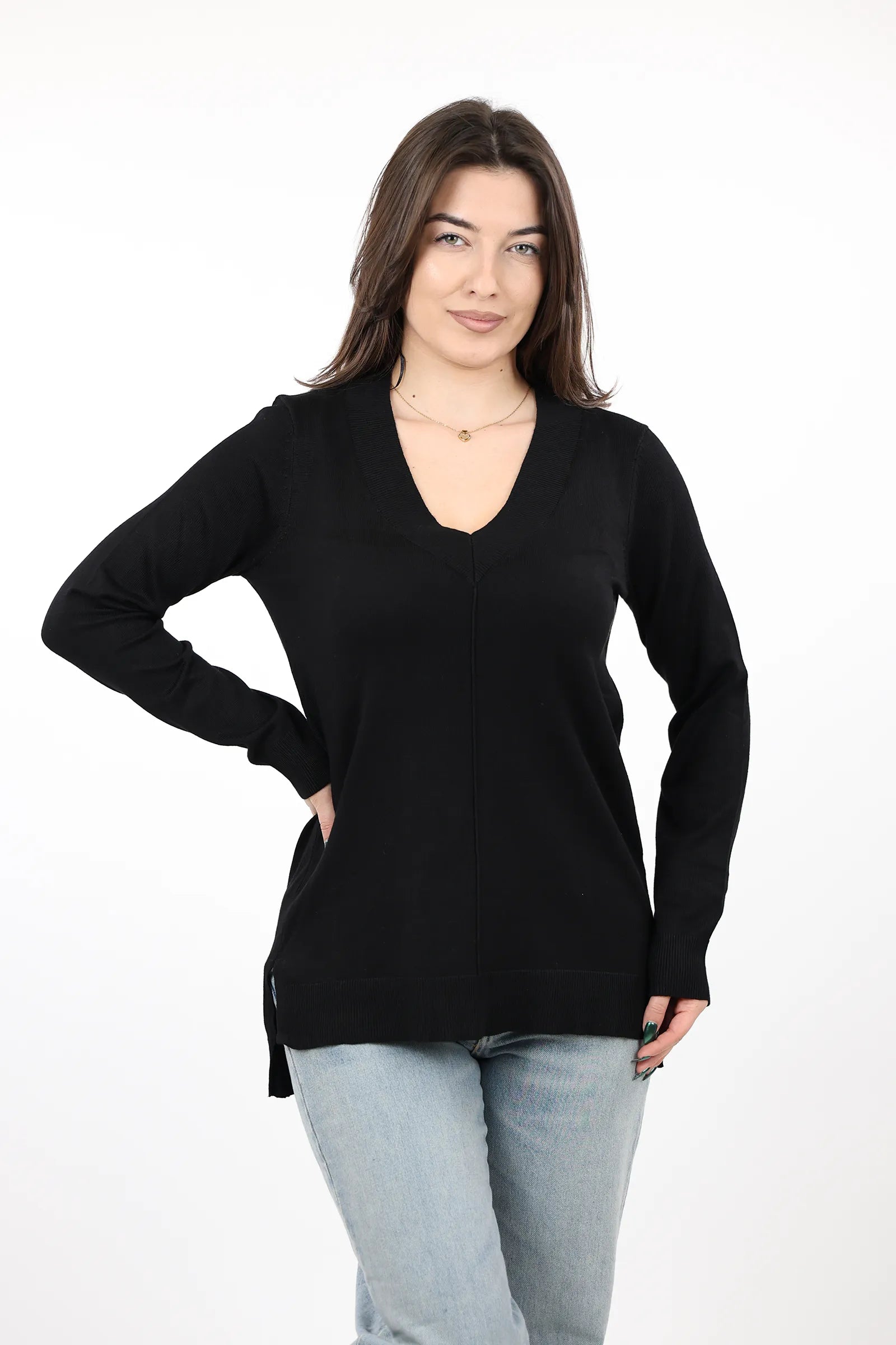 XHEMPER Merino V-Neck