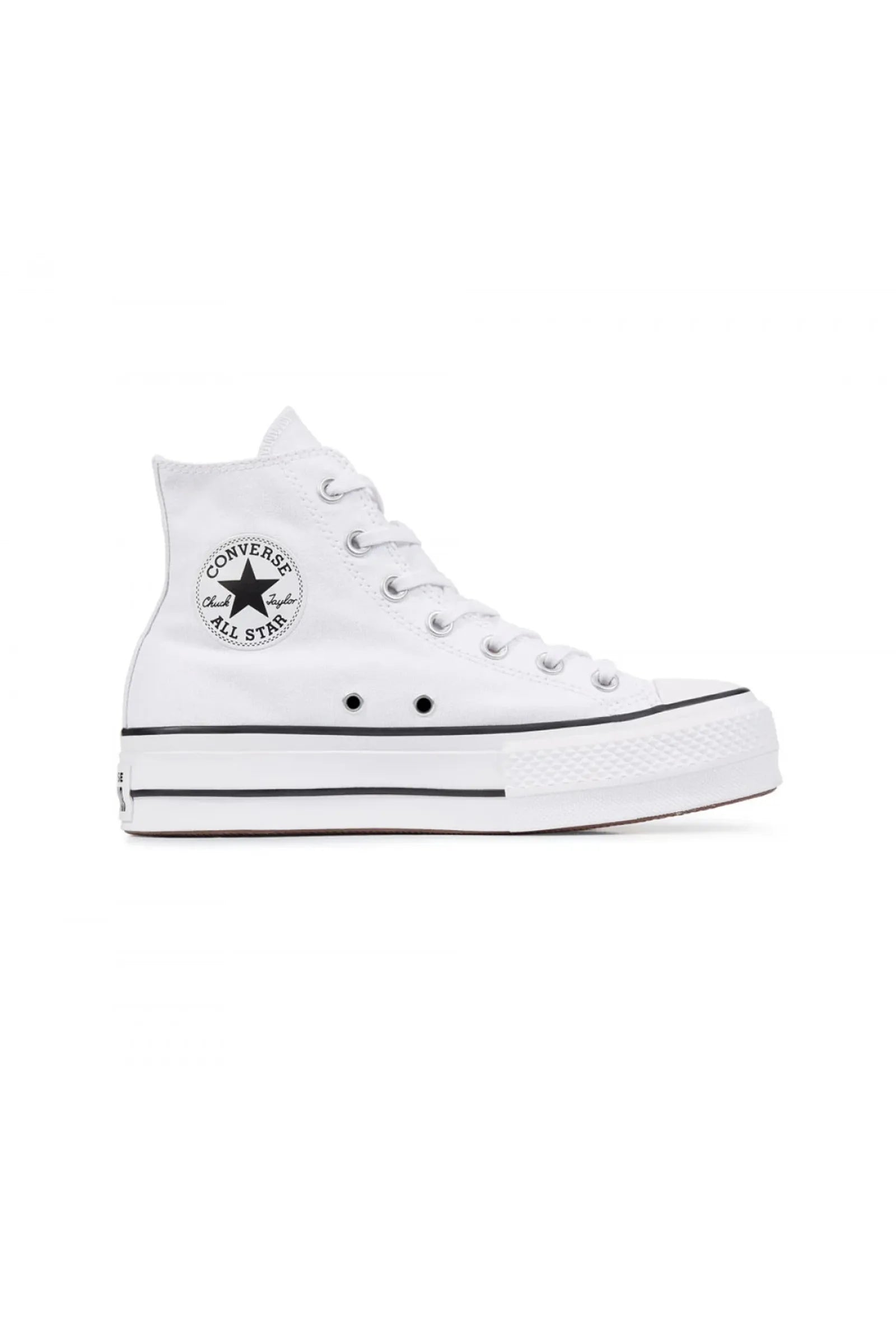 Converse white pale platform lift high top trainers 560846C