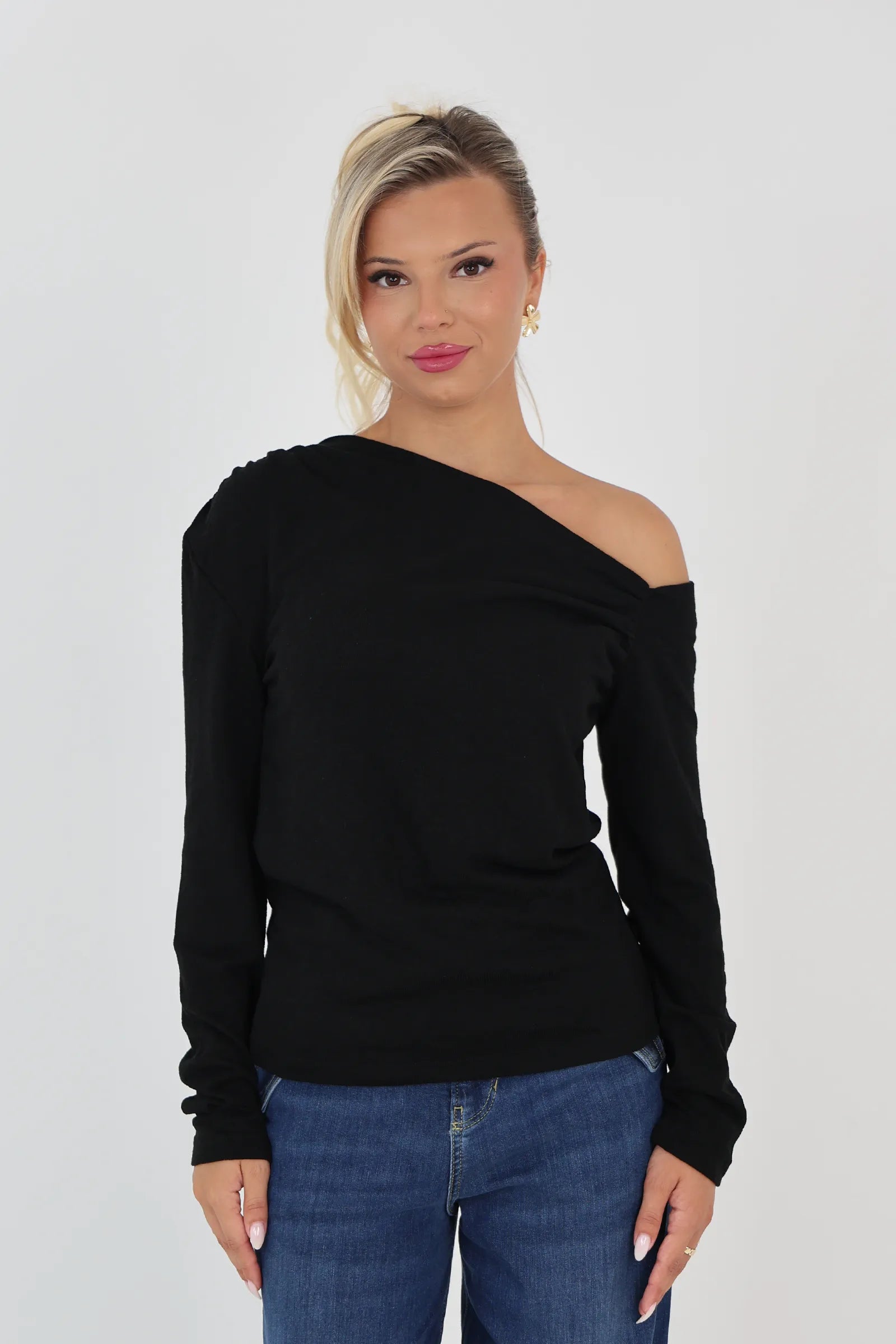 Bluze asymmetric neck