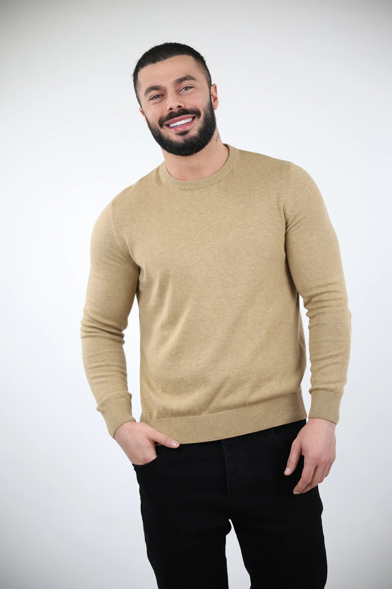 XHEMPER Classic tan knit