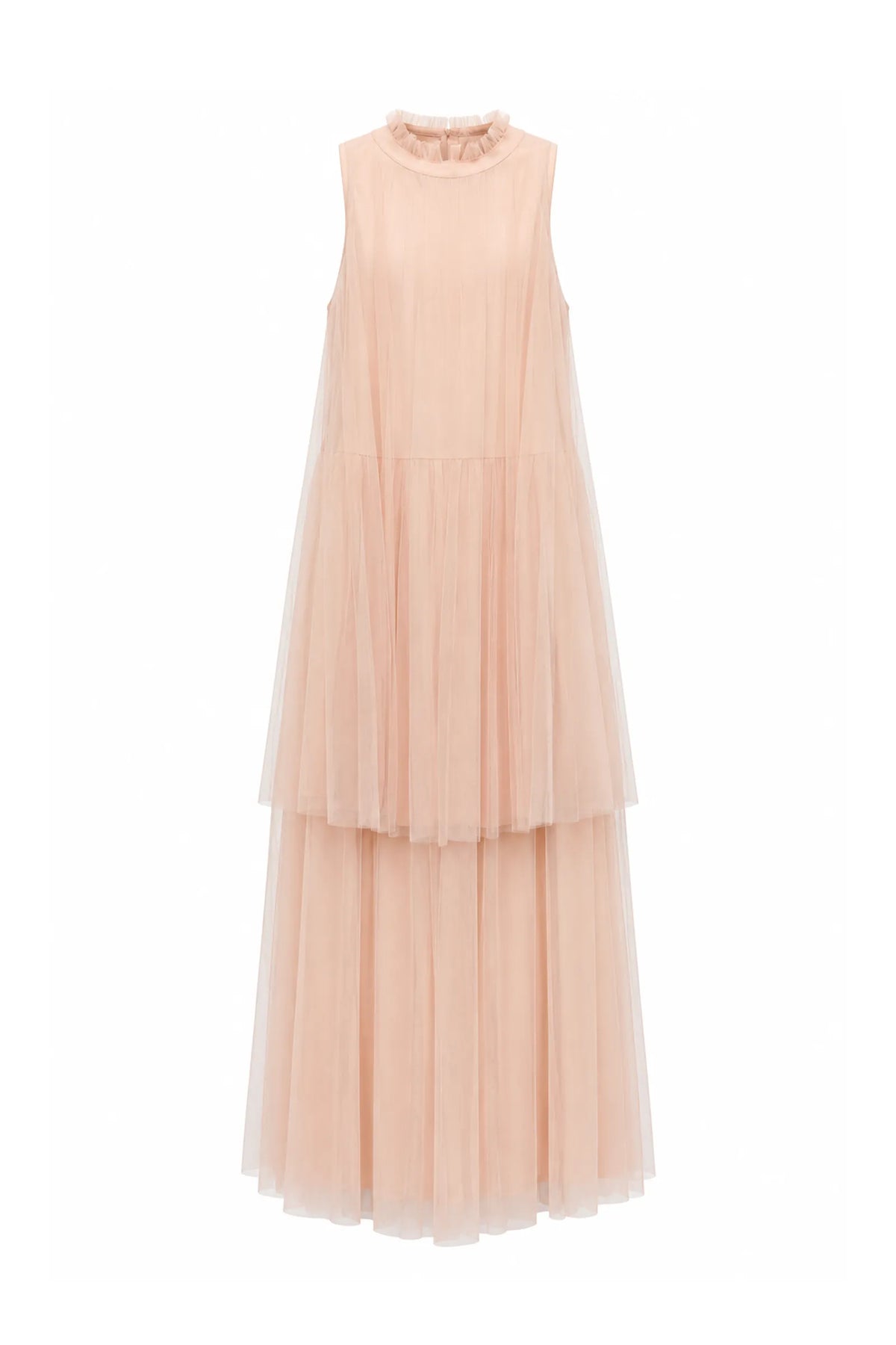 Fustan ruffle gown
