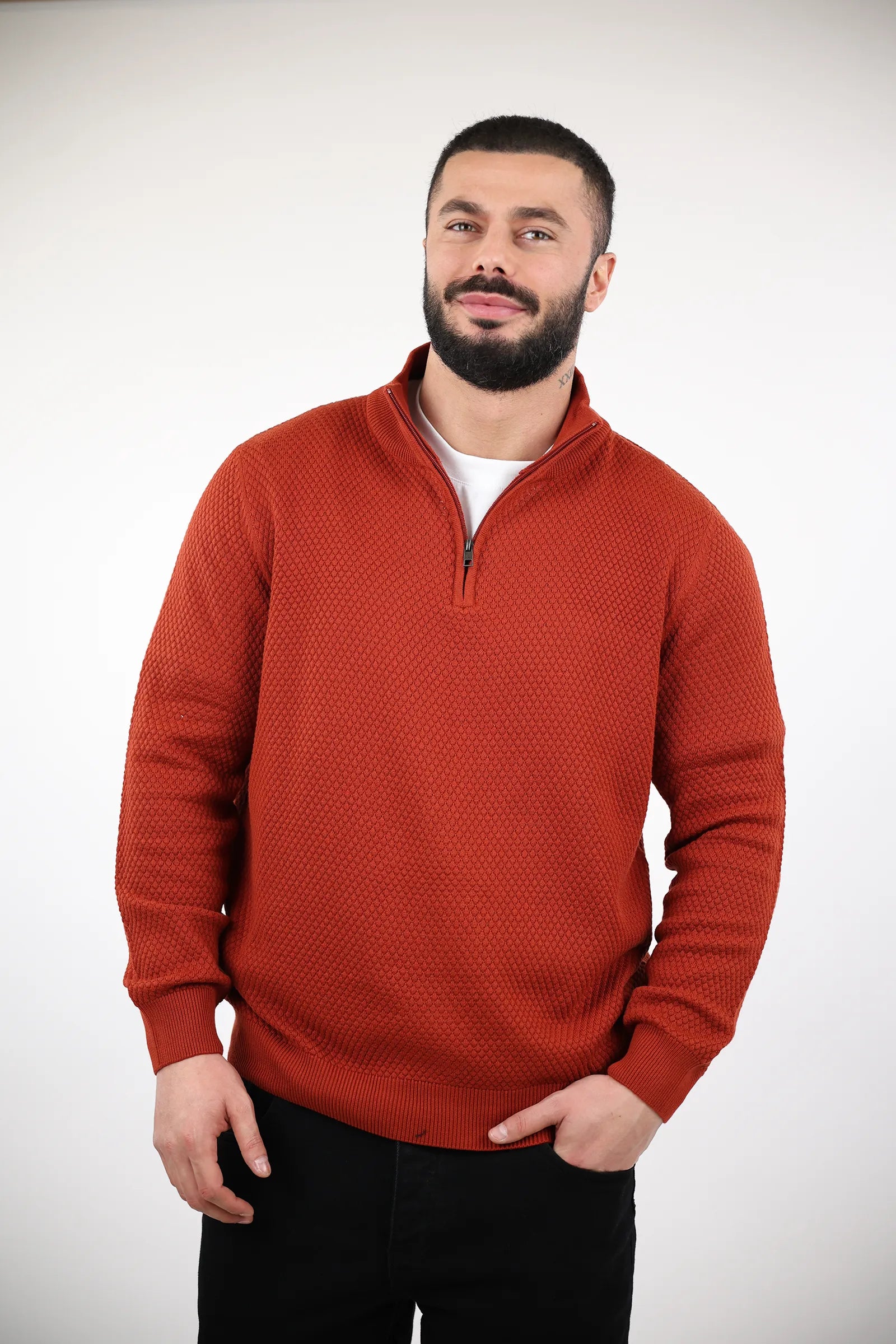 XHEMPER turtleneck zip