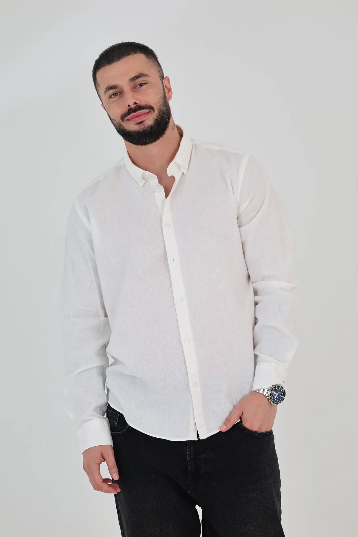Kemishe regular-fit white