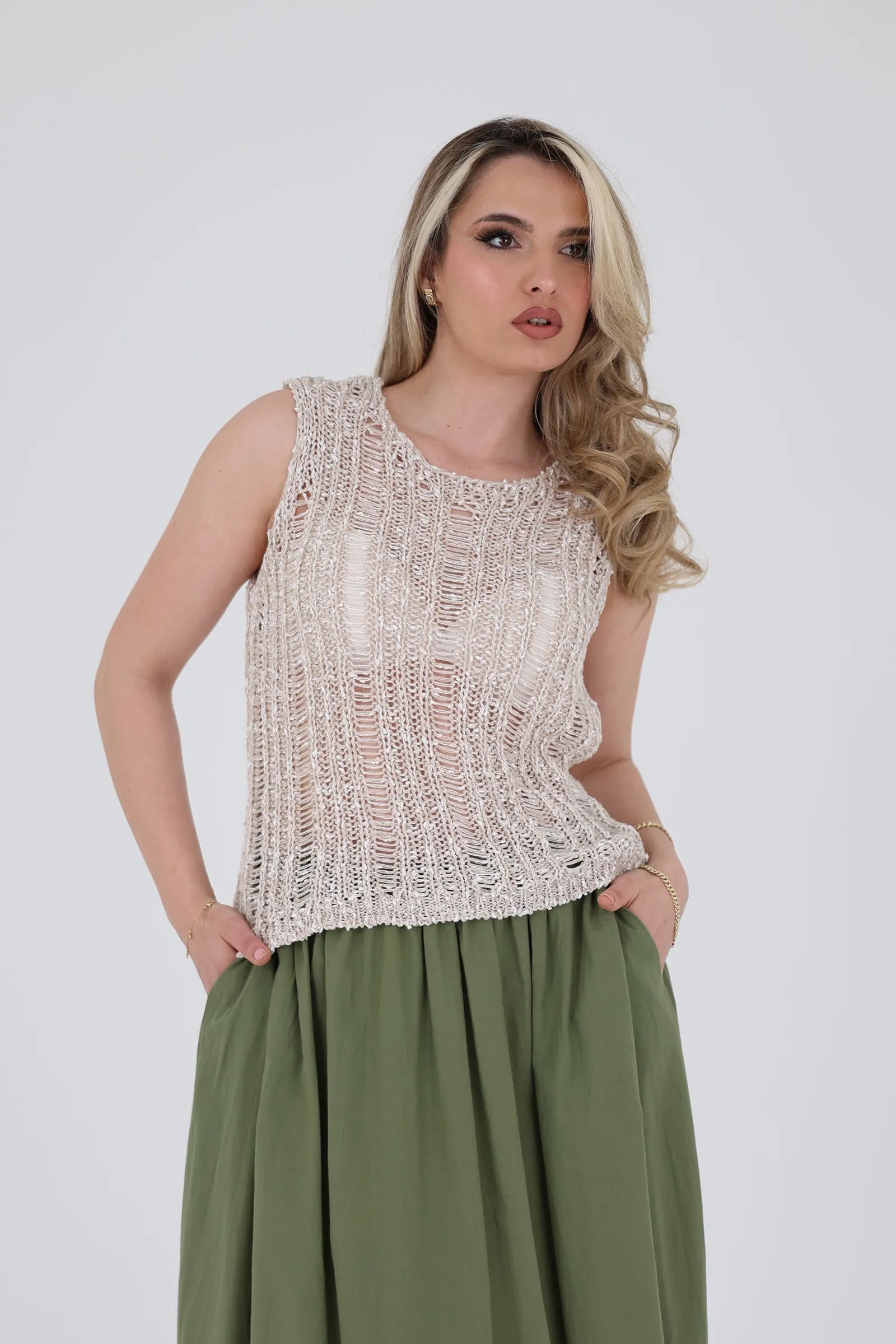 Maice knit sleeveless
