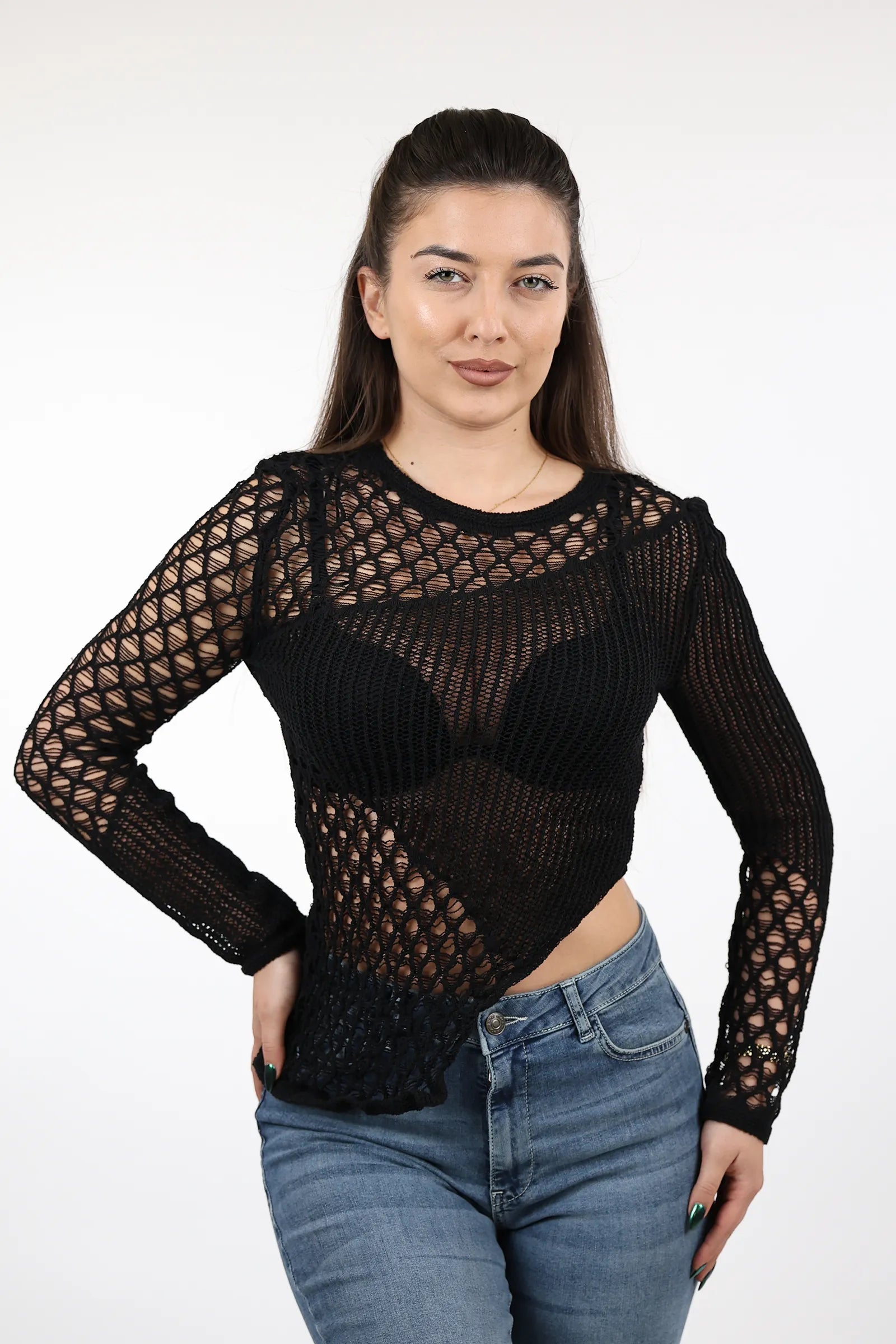 BLUZË Fishnet Jumper