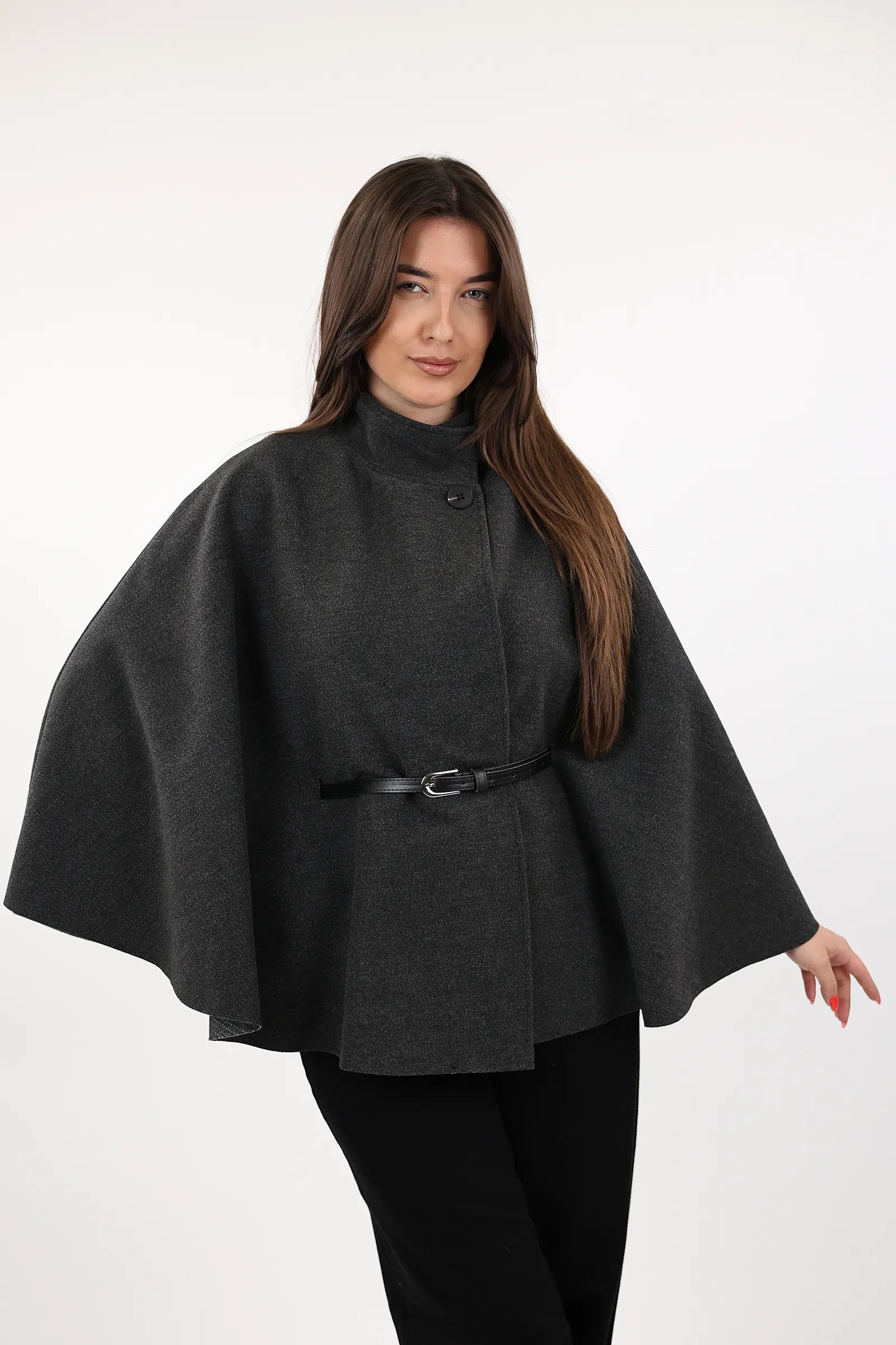 PALLTO BELTED PONCHO