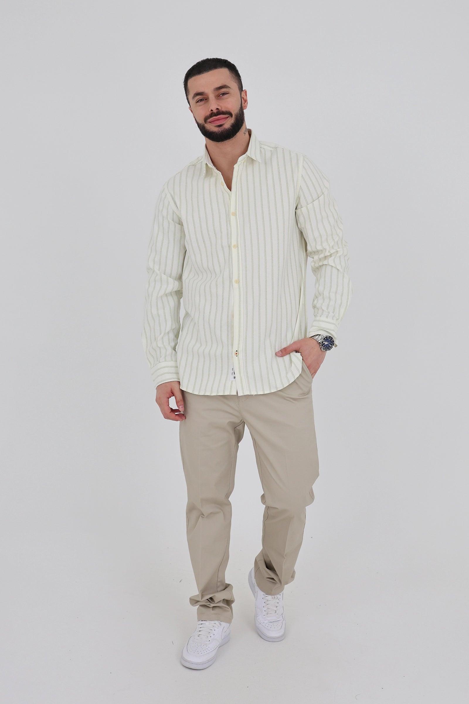 Kemishe slim fit striped
