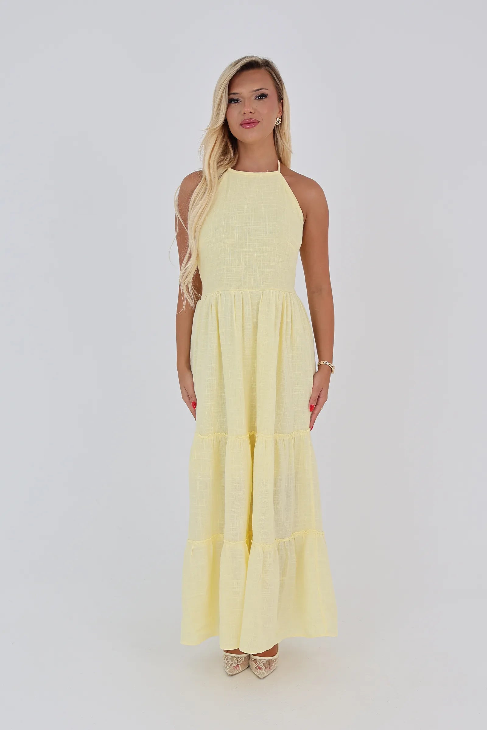 Fustan open back sundress