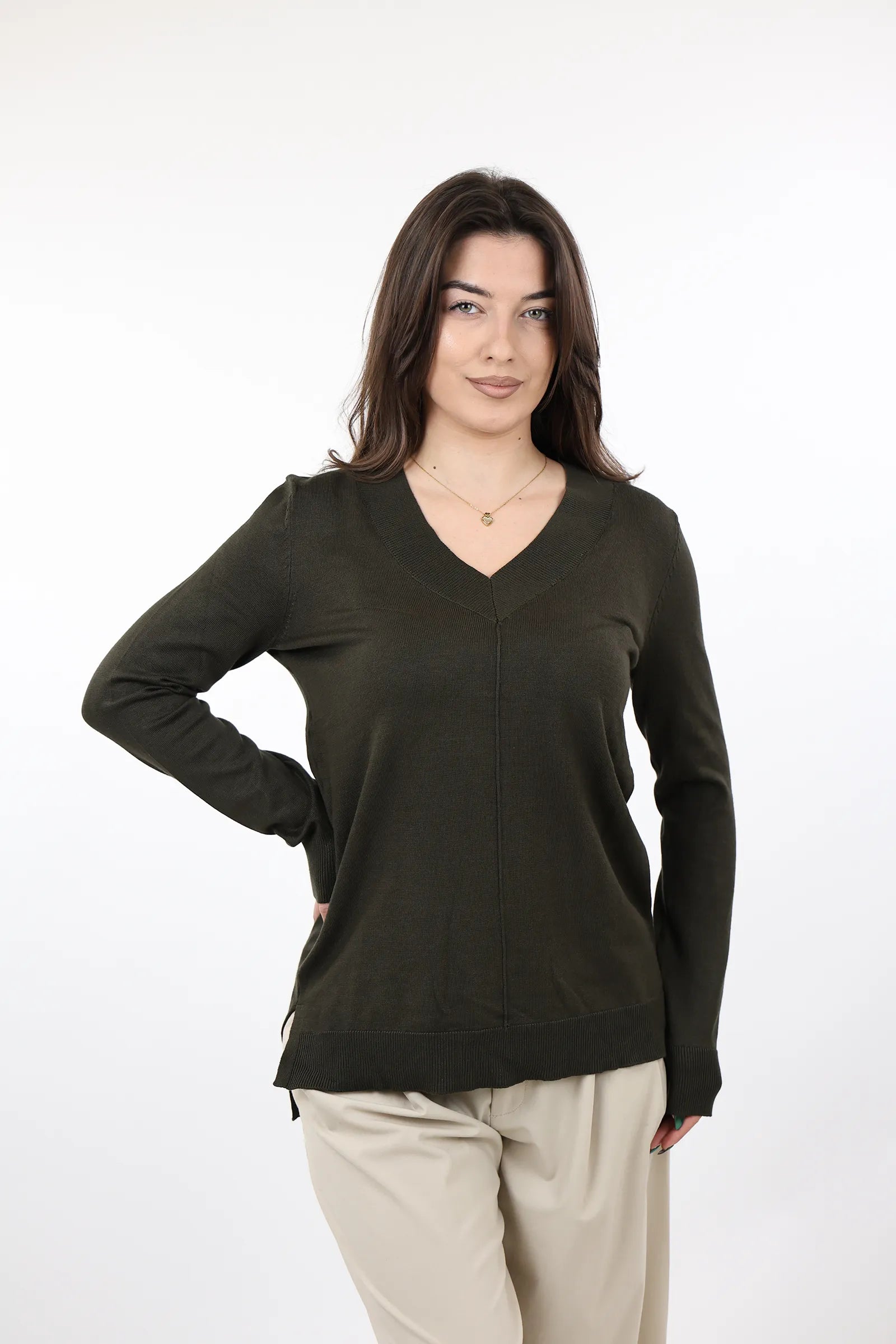 XHEMPER Merino V-Neck