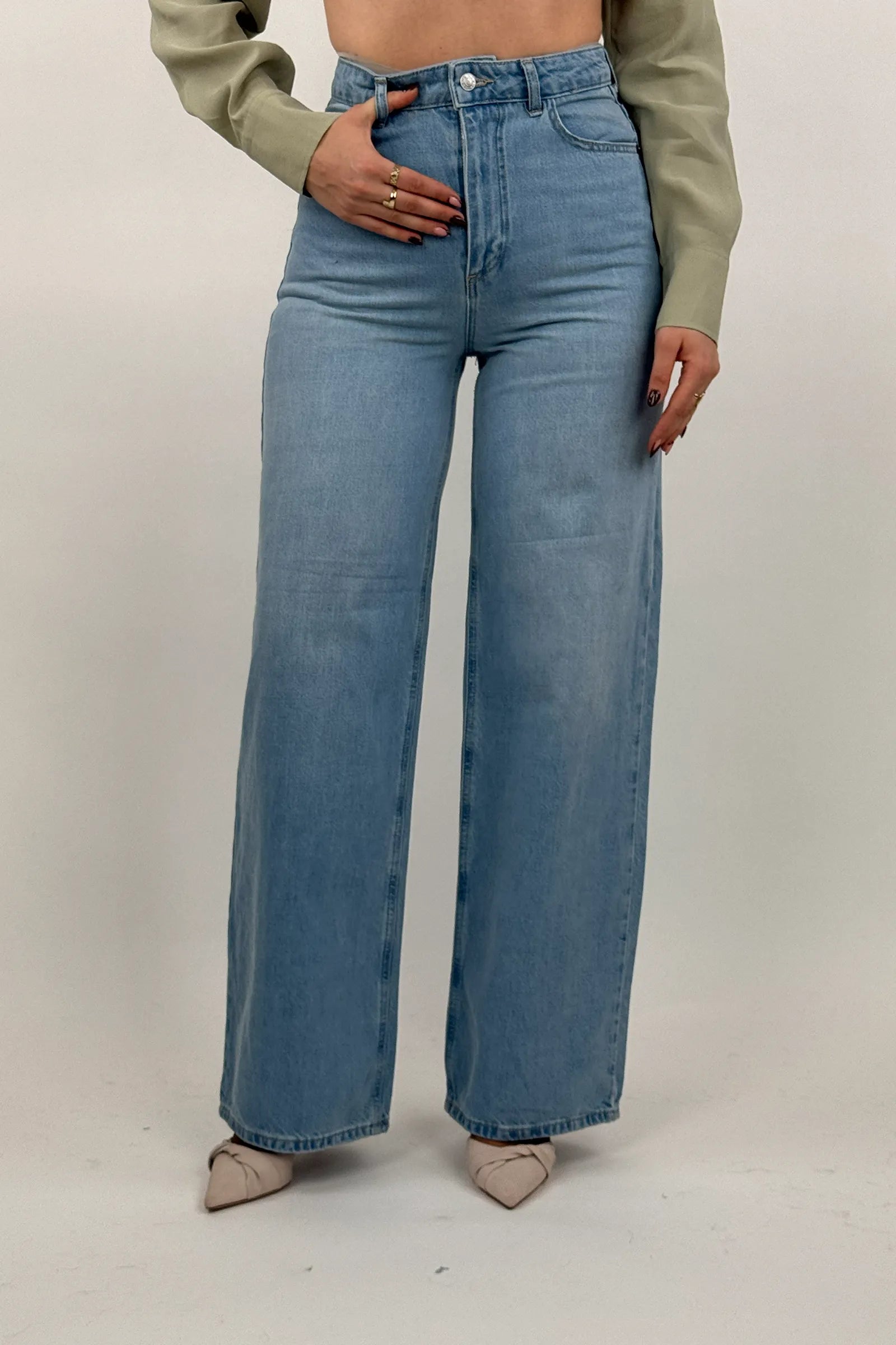 Farmerka trendy wide leg