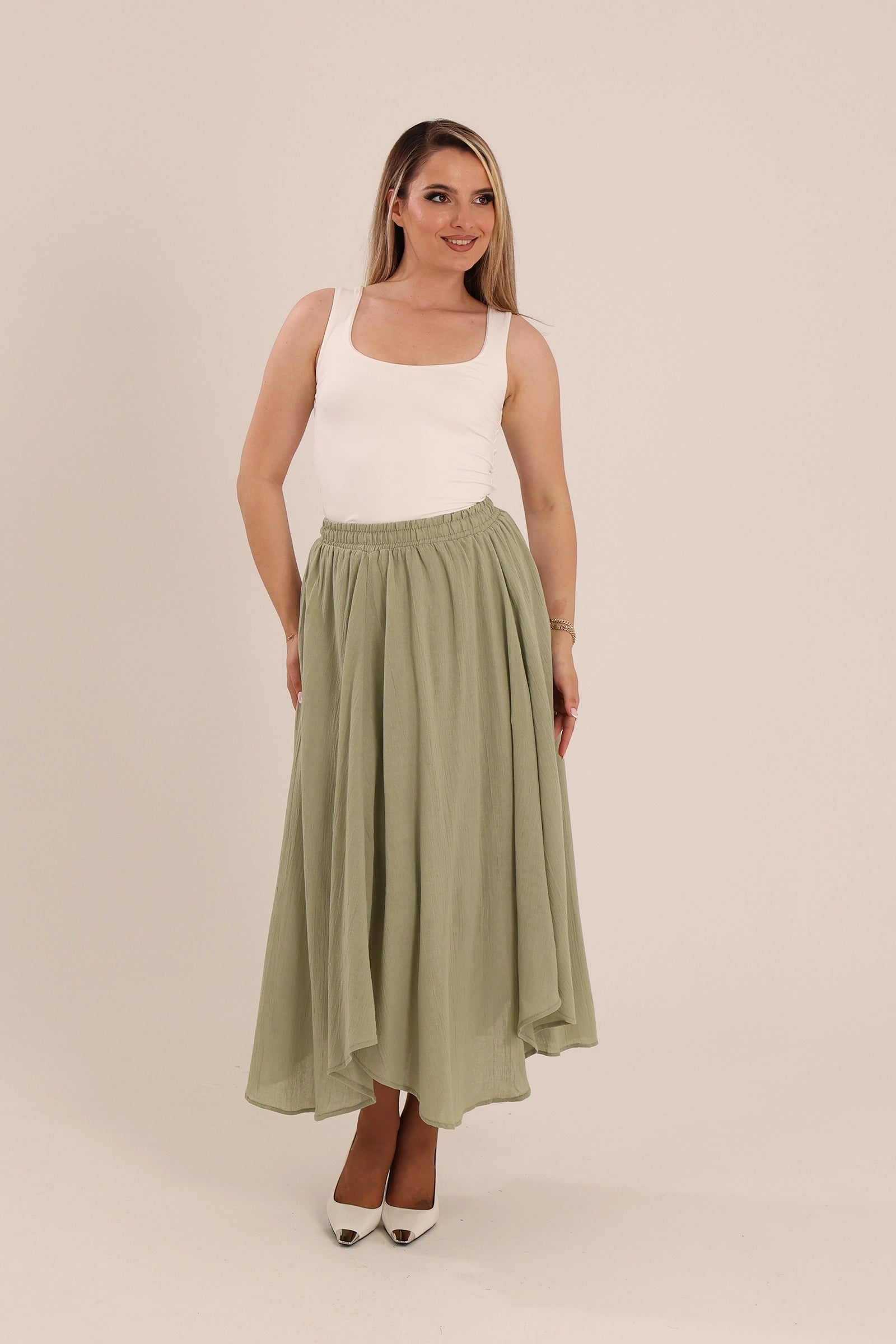 Fund flowy linen