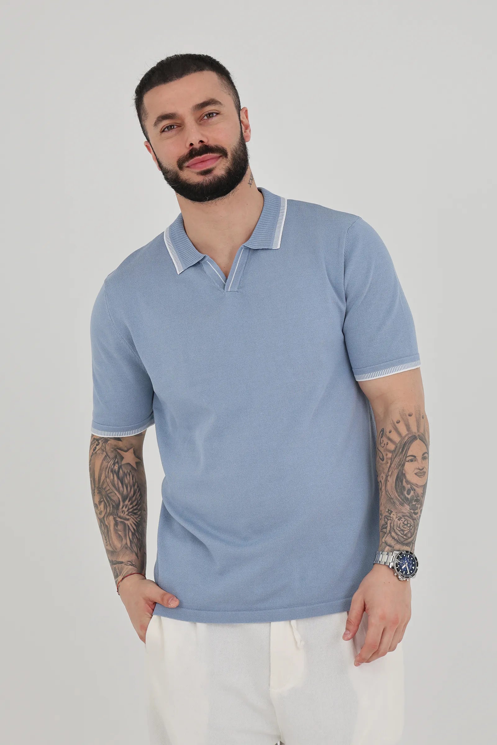Maice tipped collar