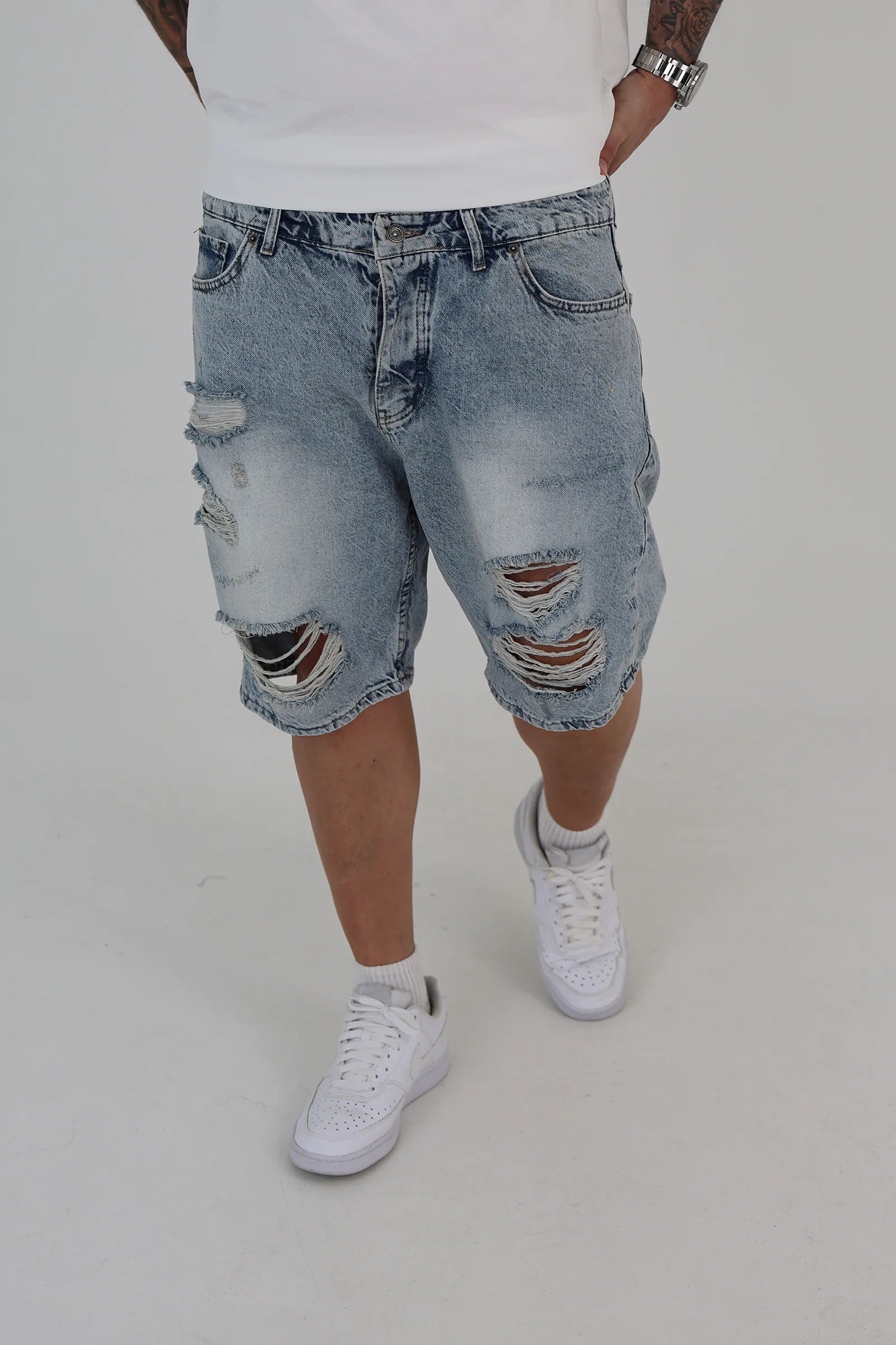 Farmerka ripped denim