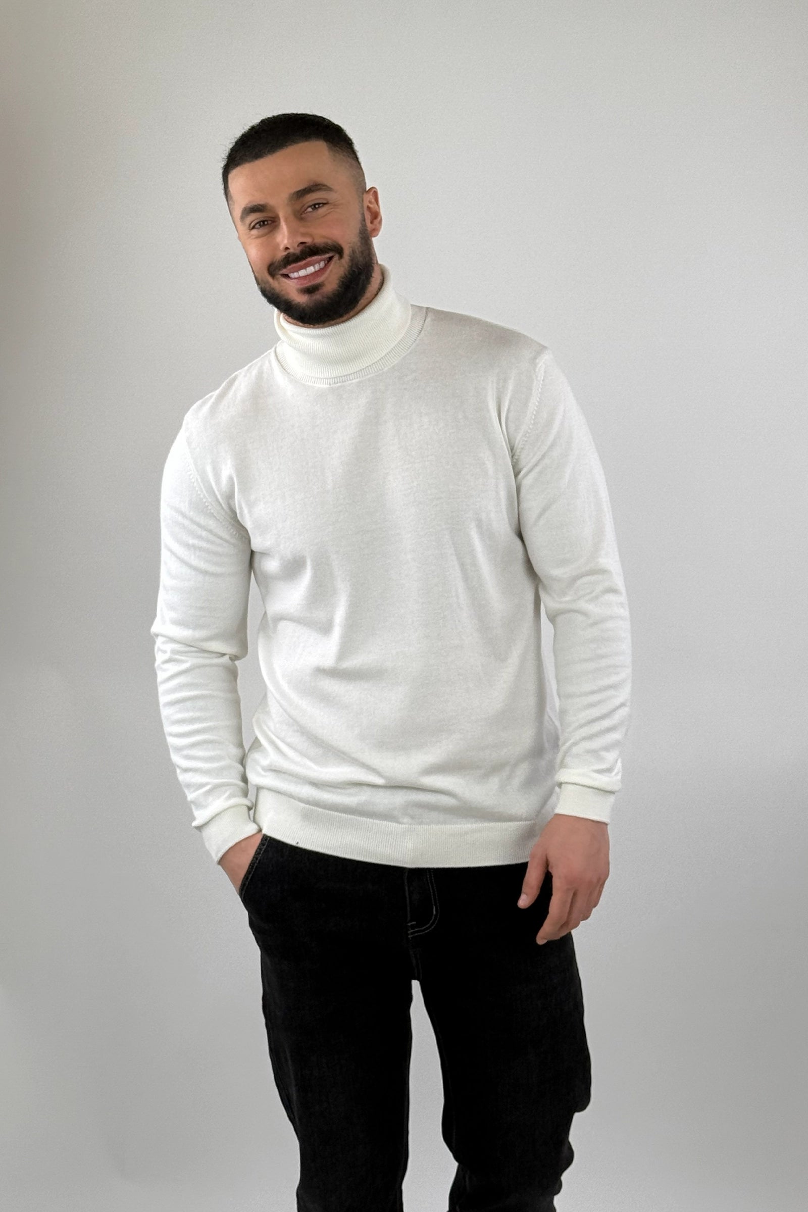 Rrollke slim fit roll neck