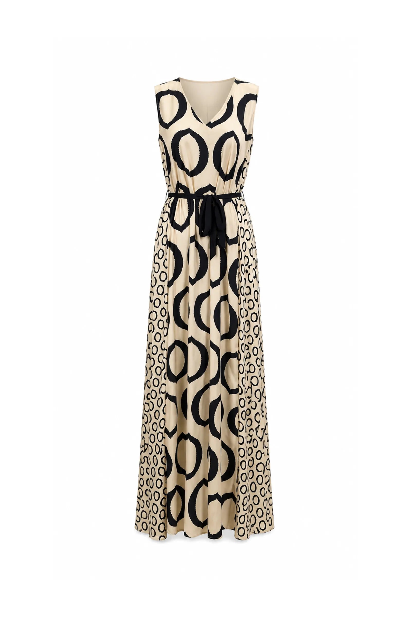 Fustan maxi geometric