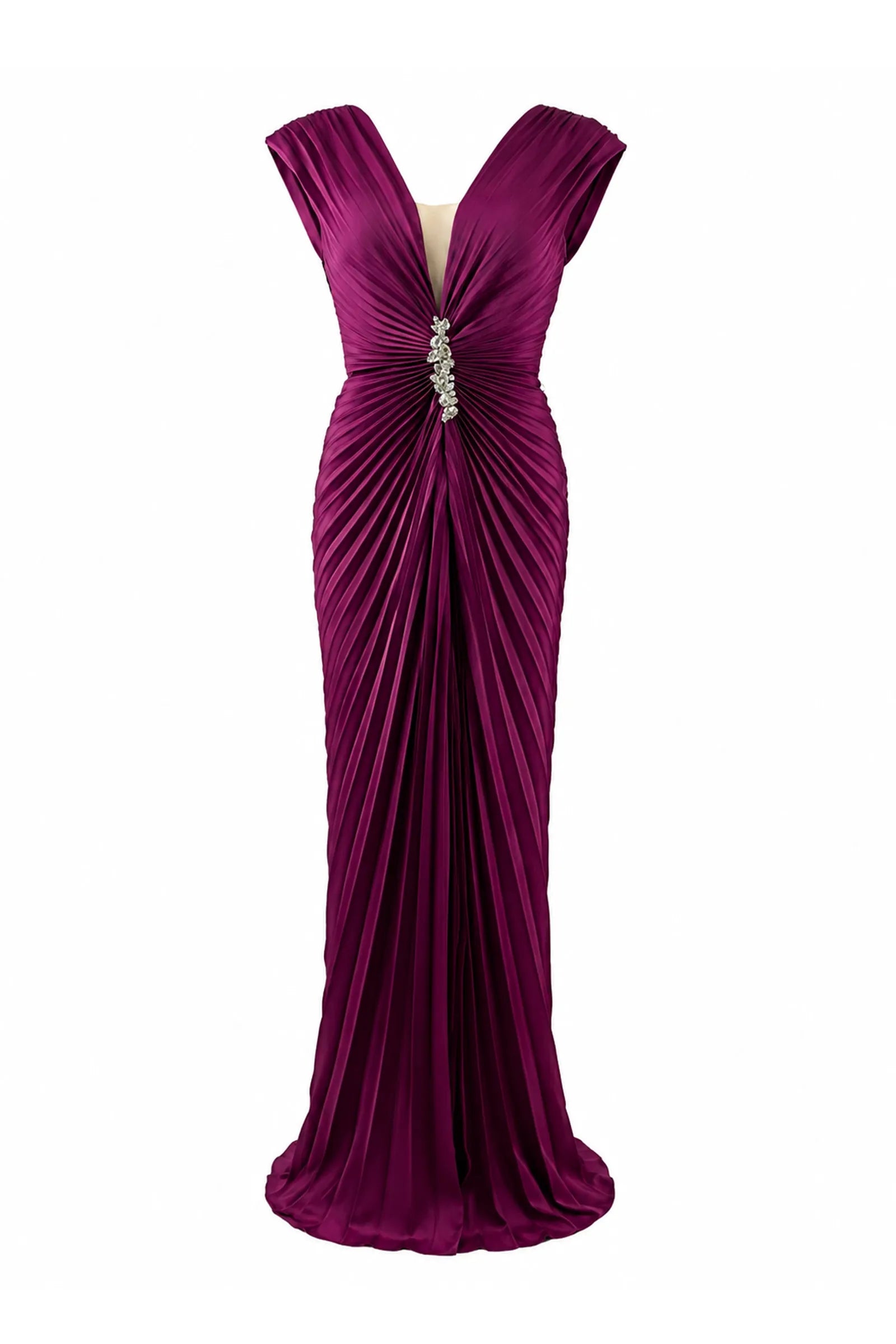 Fustan lilac detail broch