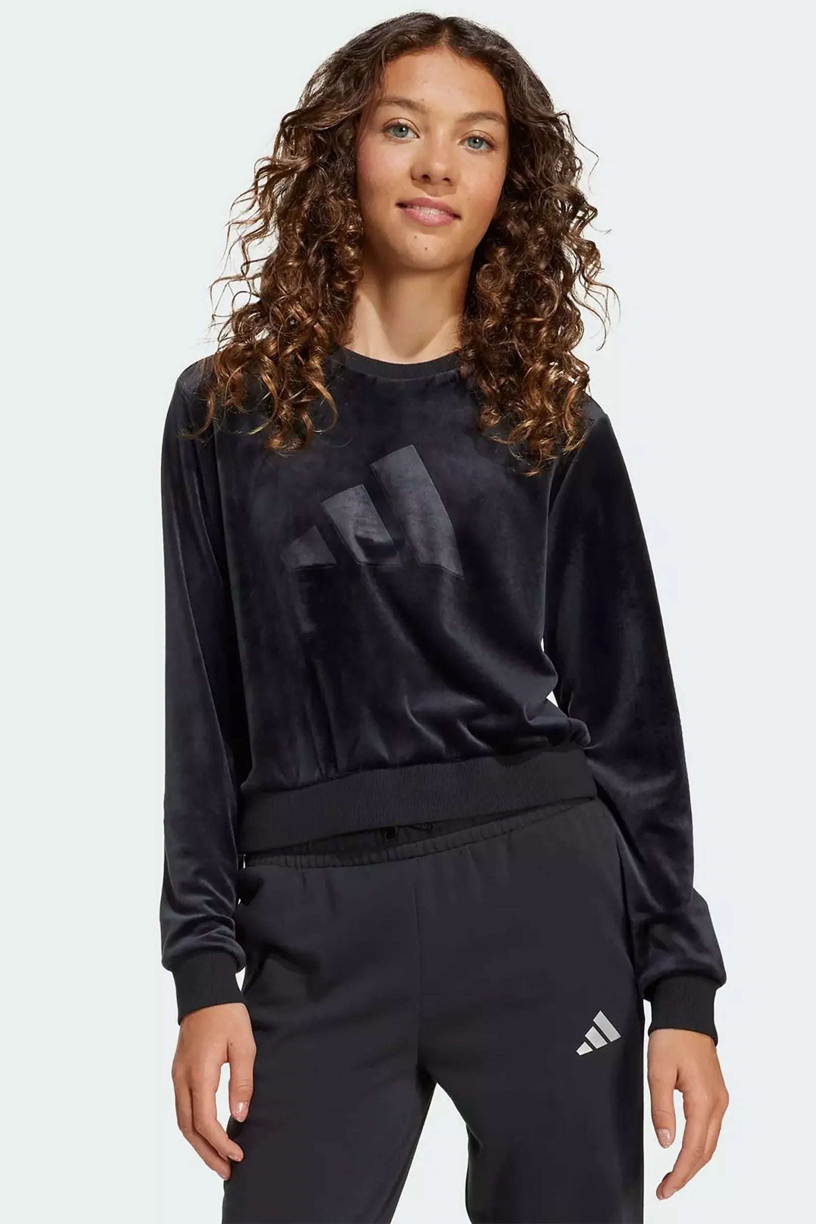 DUKS GIRL HOLIDAY GLAM CROPPED SWEATSHIRT