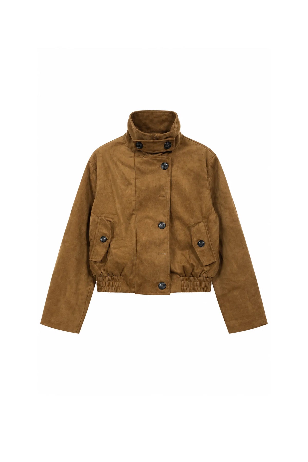 Jakne suede button-front