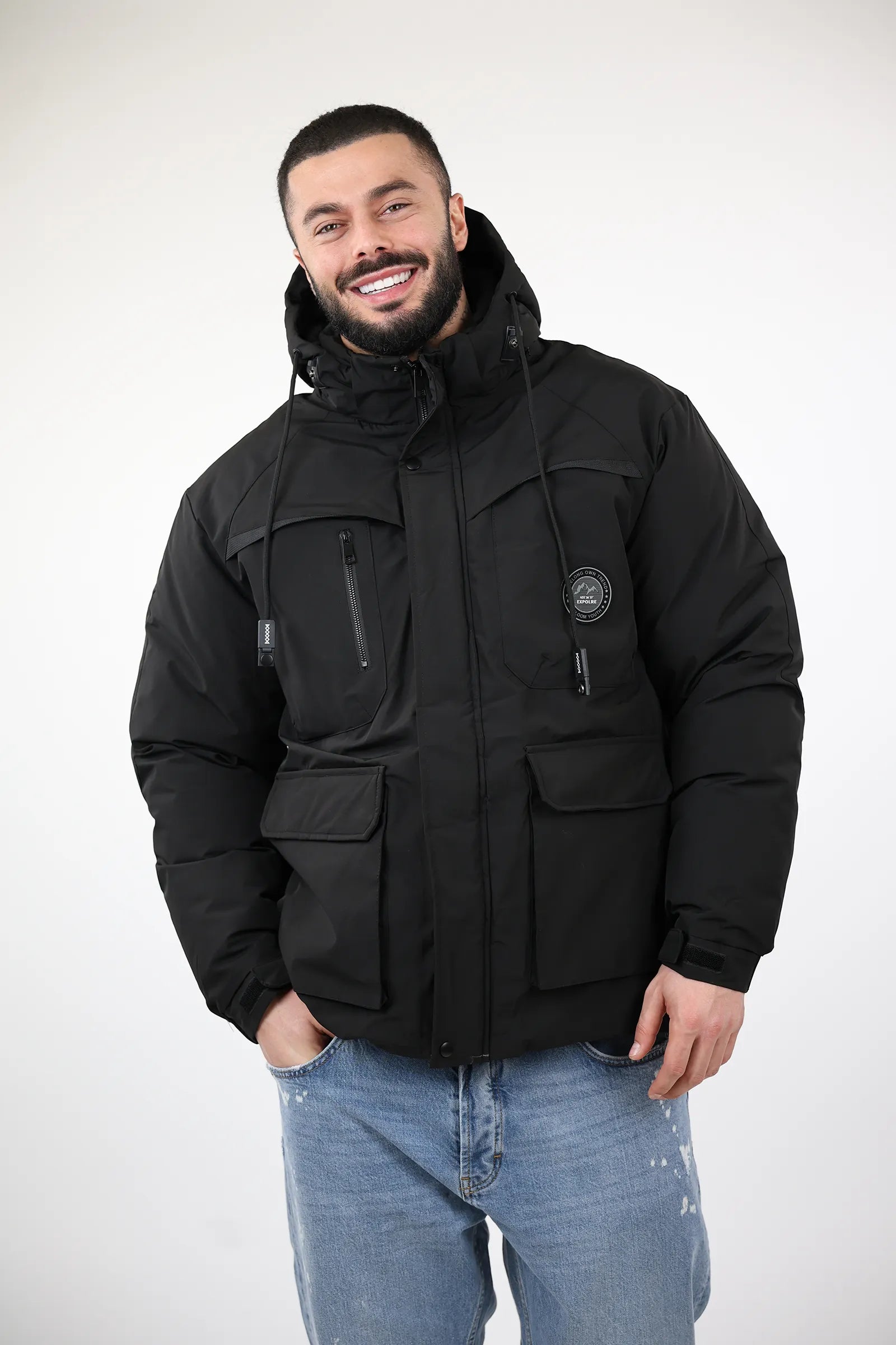 JAKNE Hooded Puffer Jacket