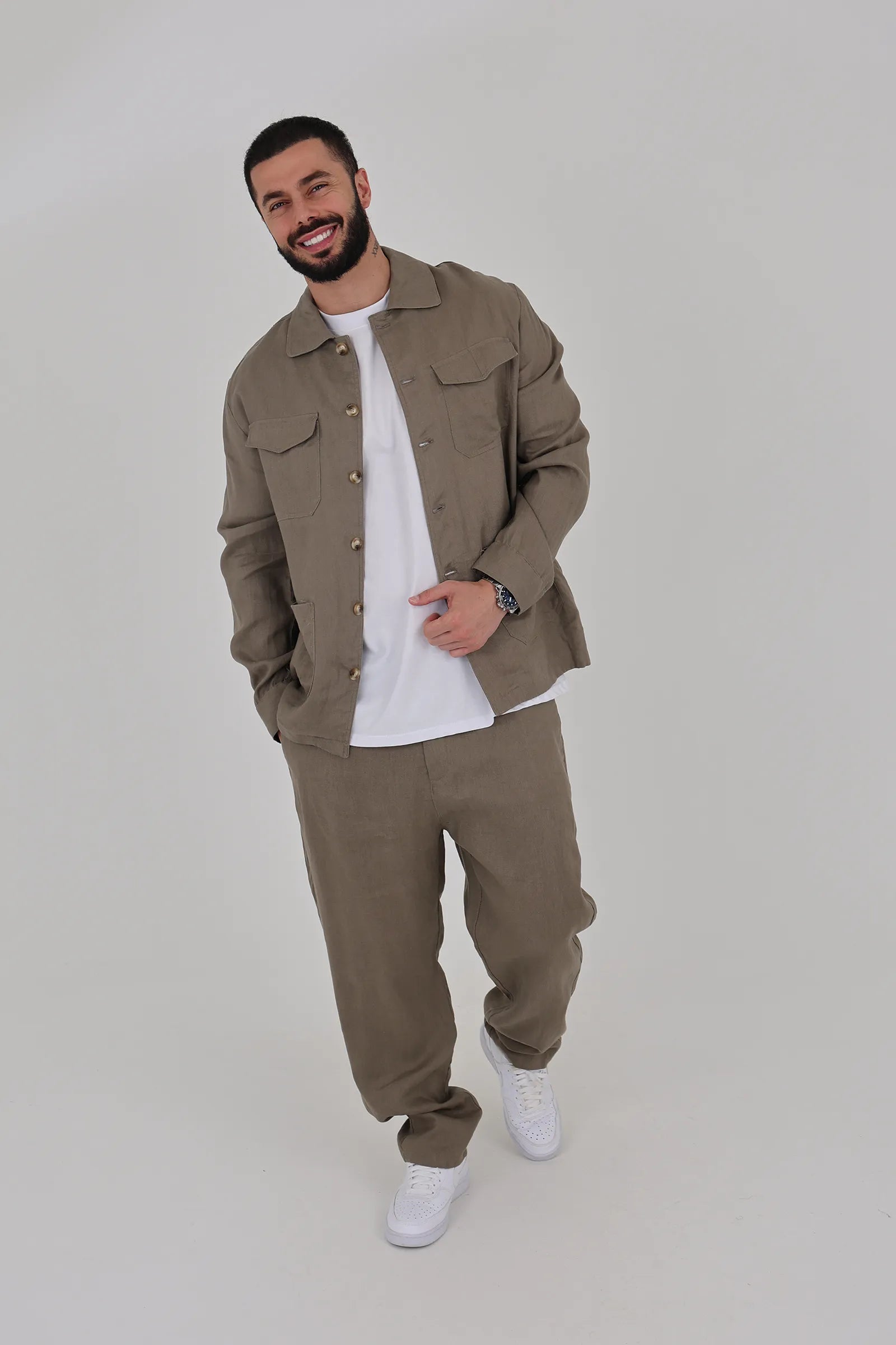 Pantallona linen chinos