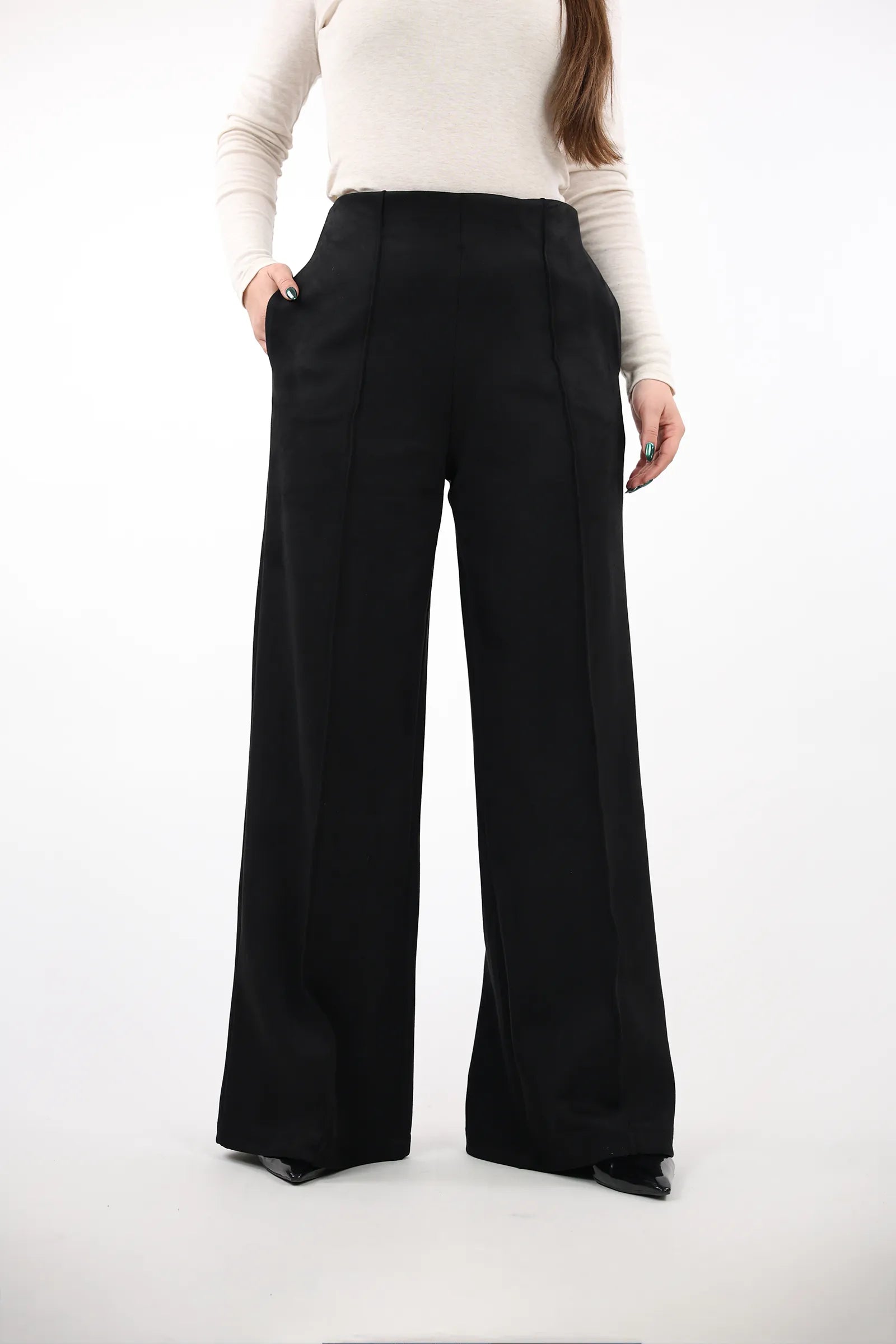 PANTALLONA  Suede Bootcut