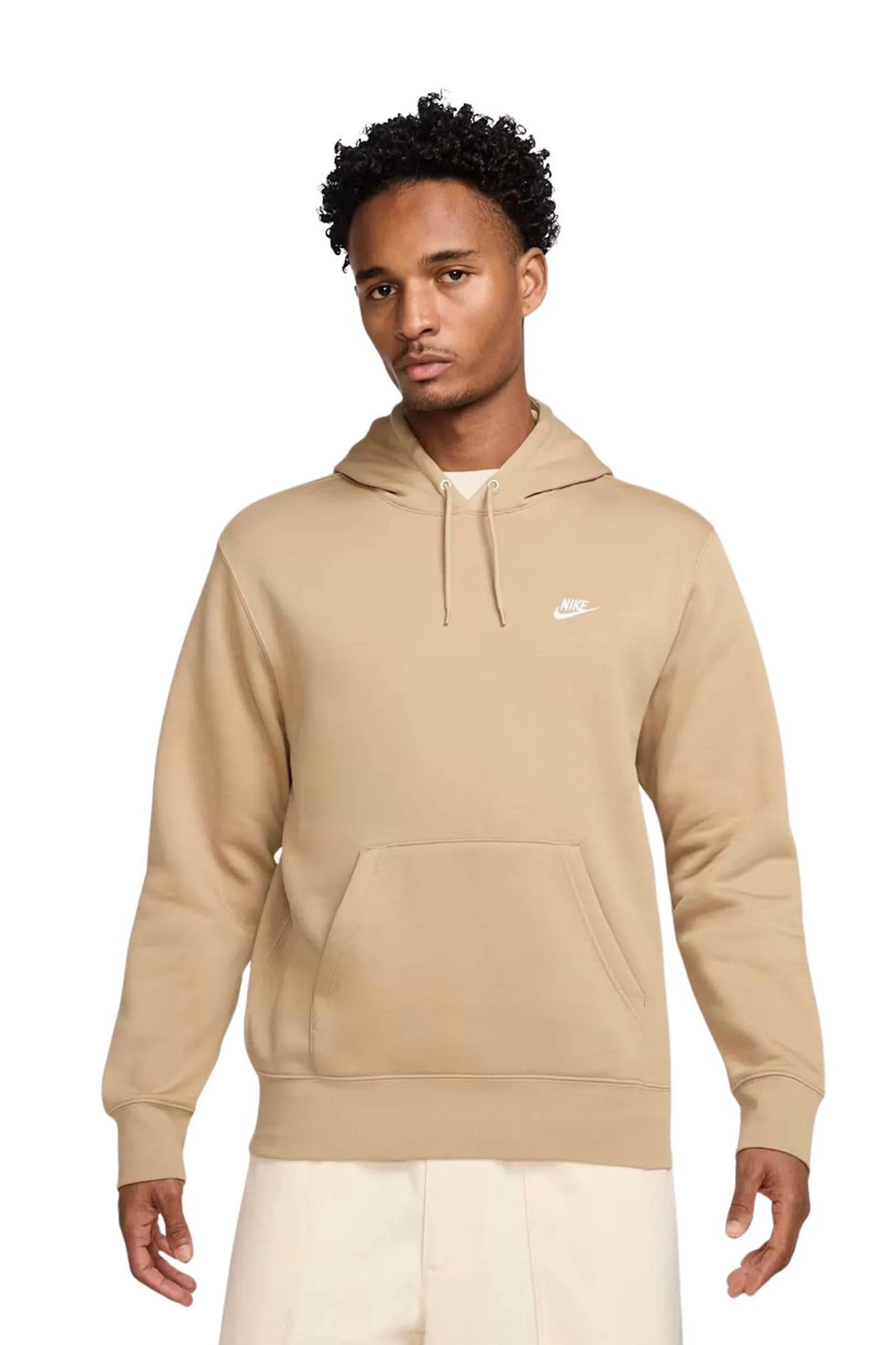 Duks nike club pullover hoodie light khaki FN3859-229
