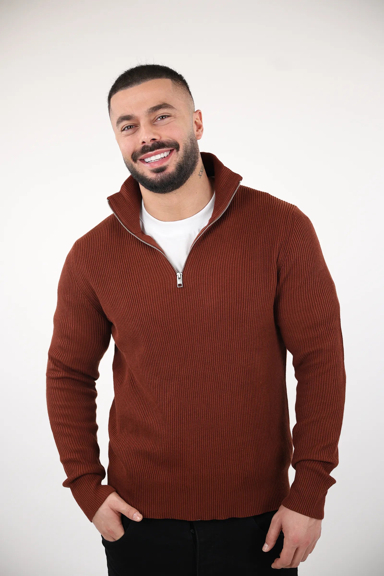 XHEMPER Rust Pullover