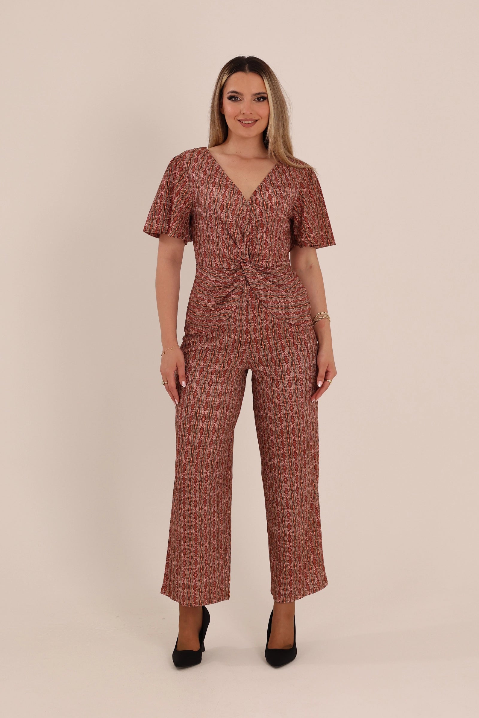 Kombinezon twist front printed