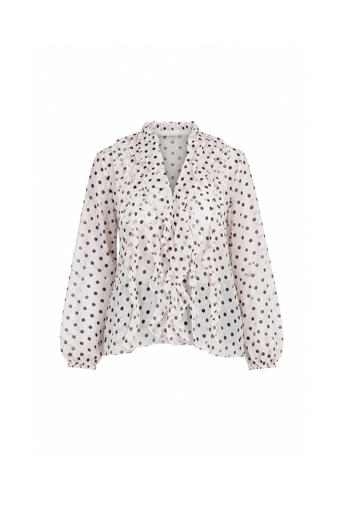 Kemishe brown polka dot