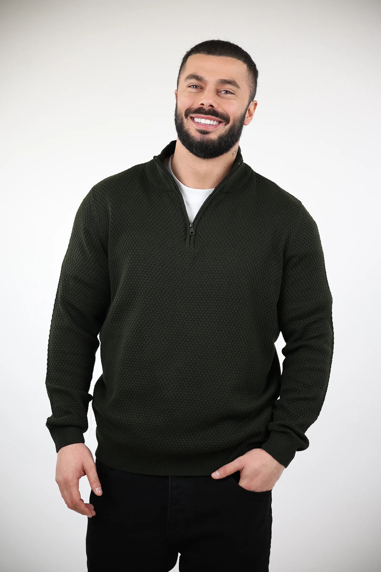 XHEMPER turtleneck zip