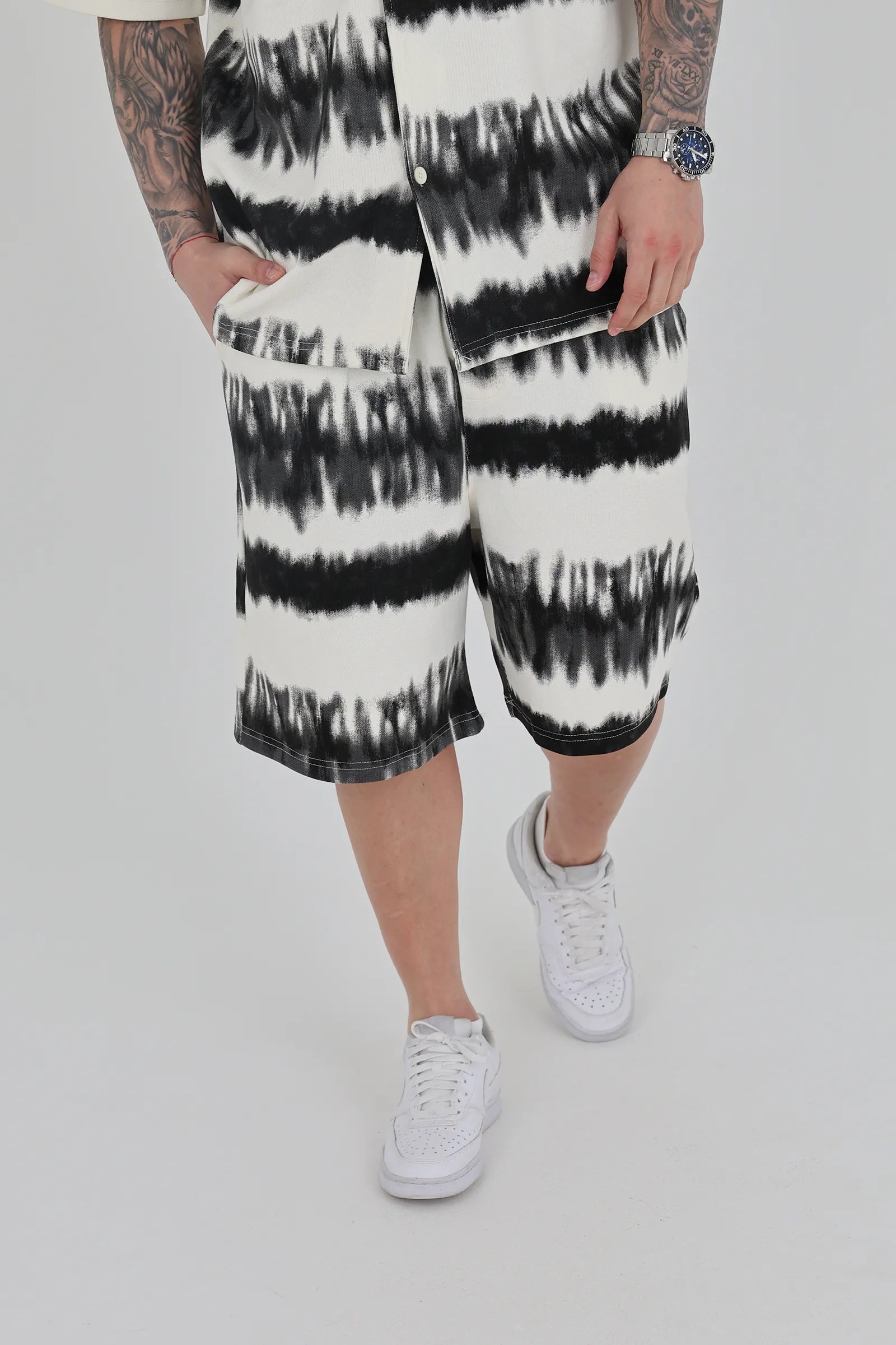 Pantallona relaxed fit printed