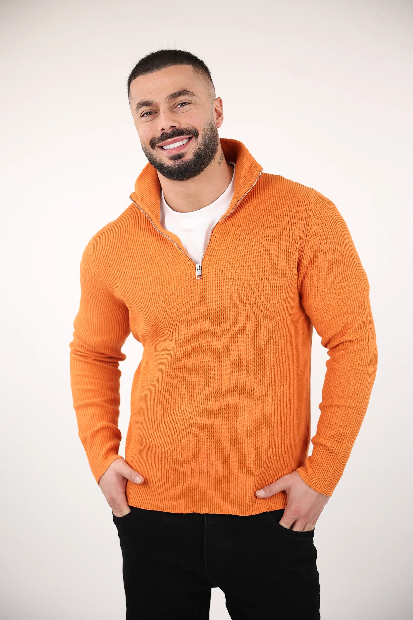 XHEMPER Rust Pullover