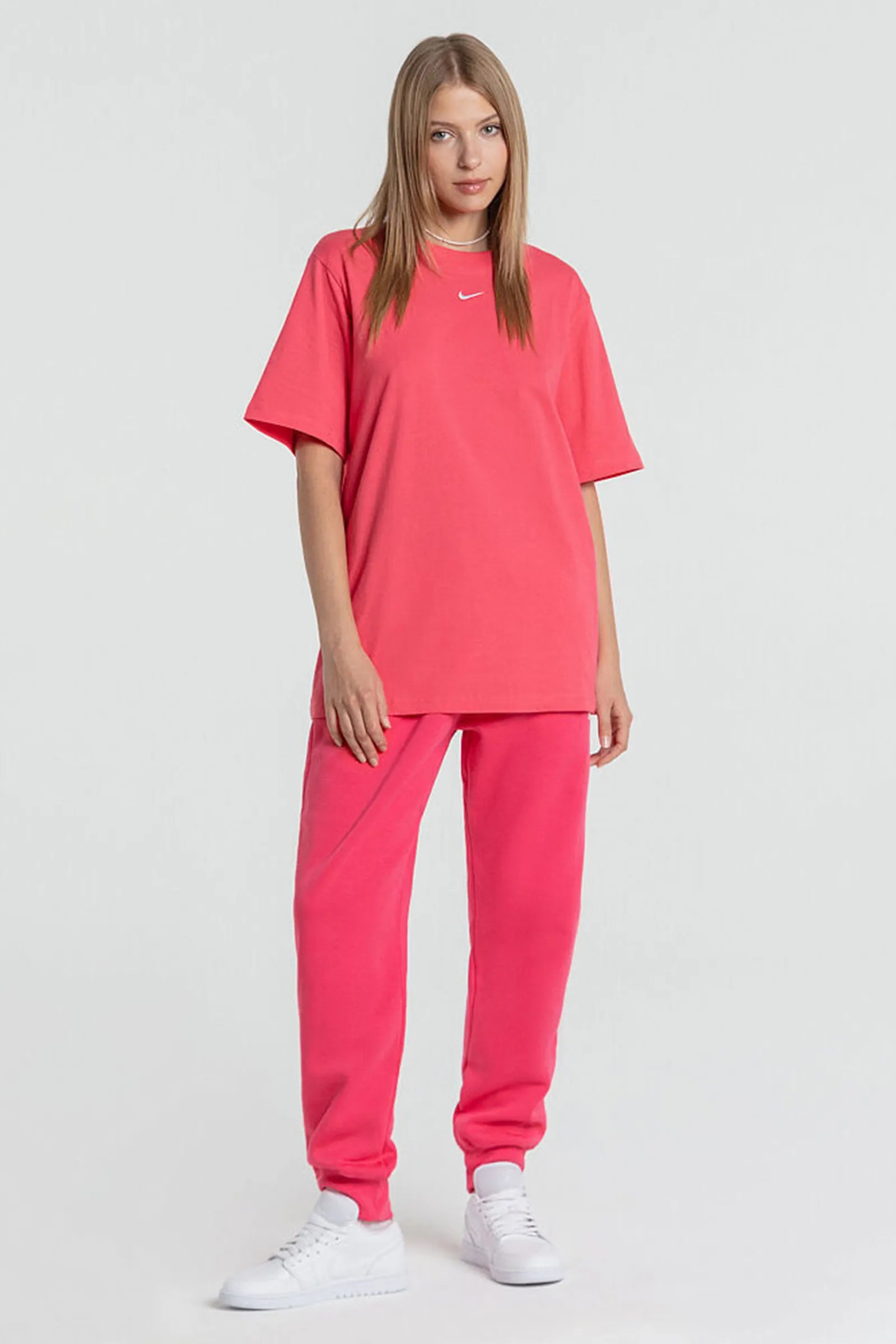 TRENERKA Sportswear Phoenix Fleece Mid Rise Joggers Pink
