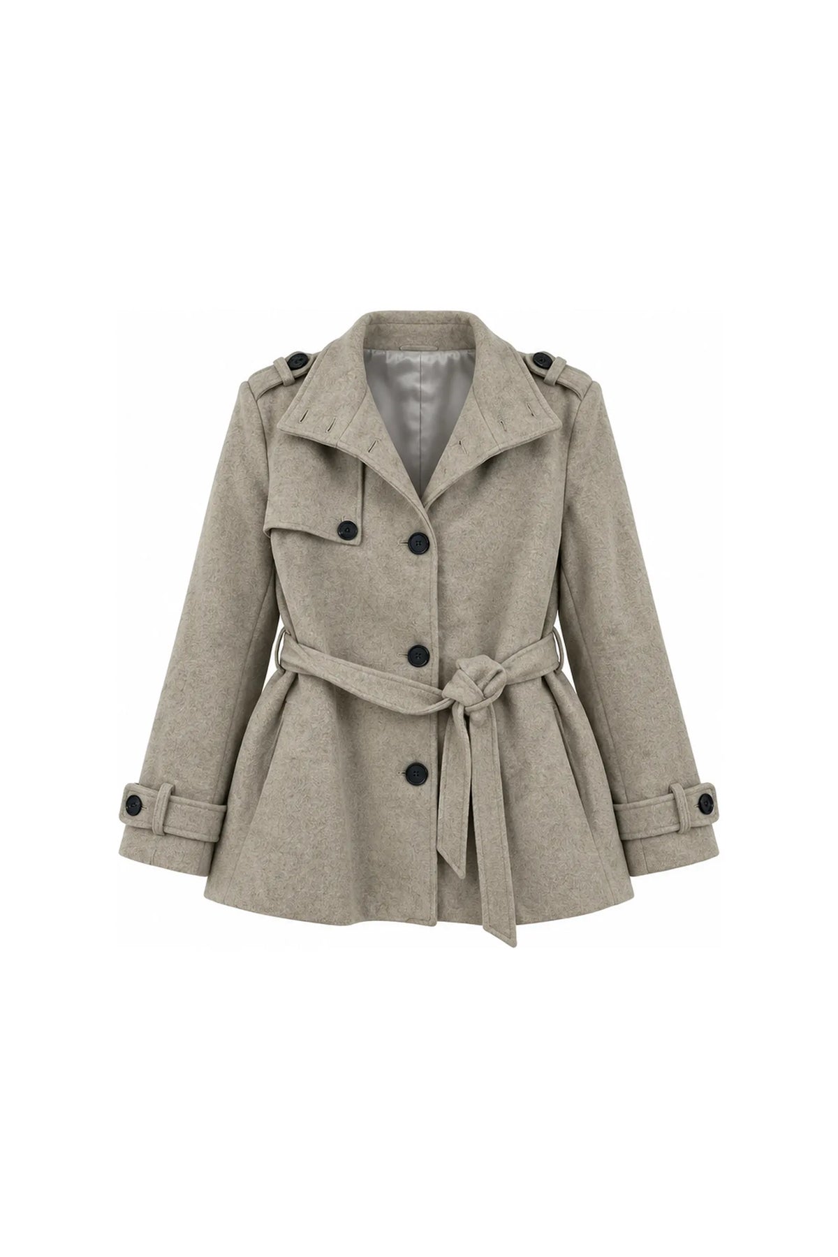Jakne belted wool