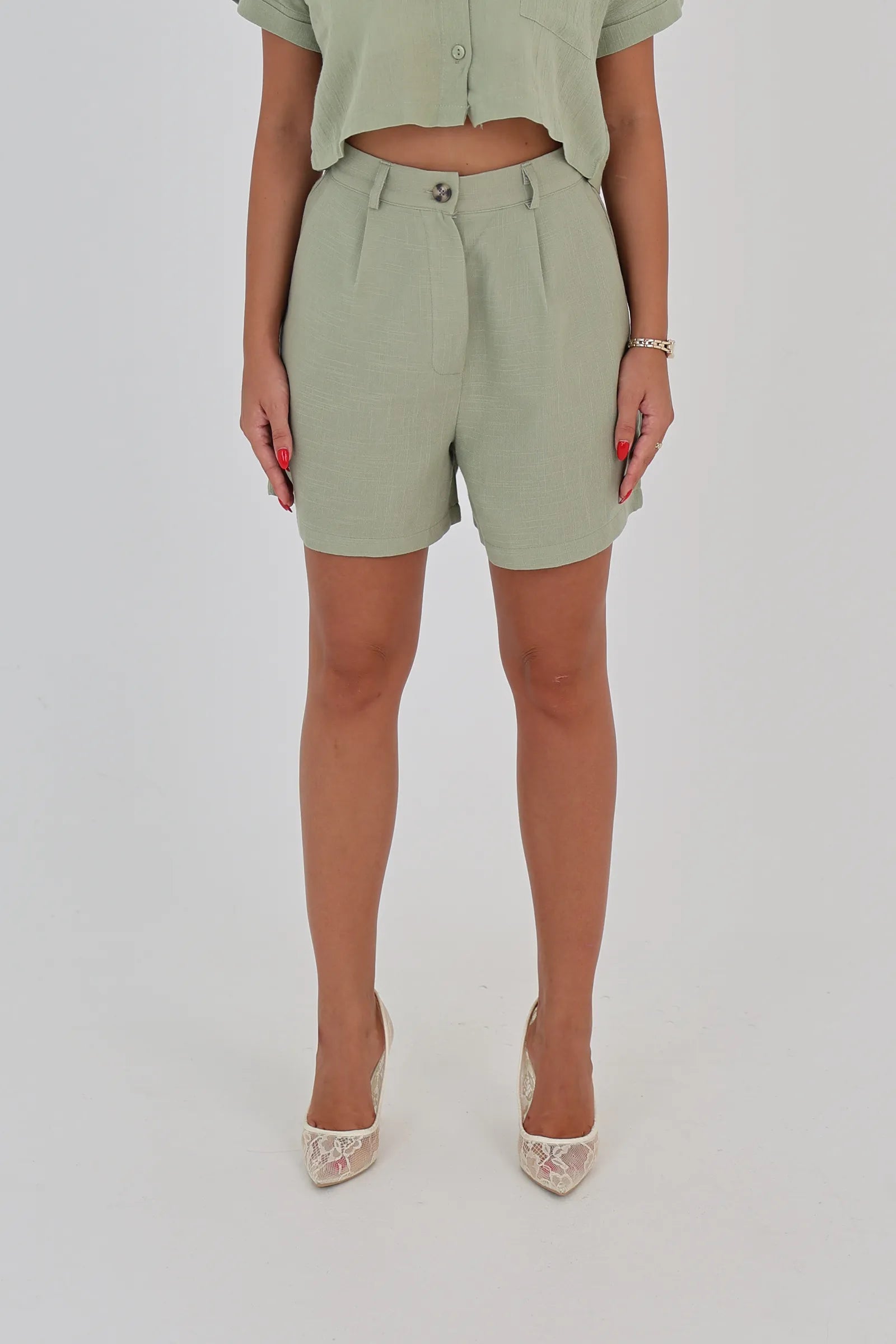 Pantallona button front
