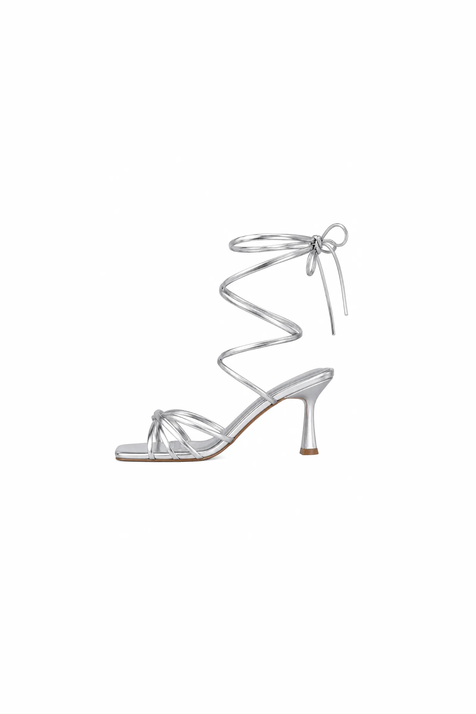 Sandale silver metallic