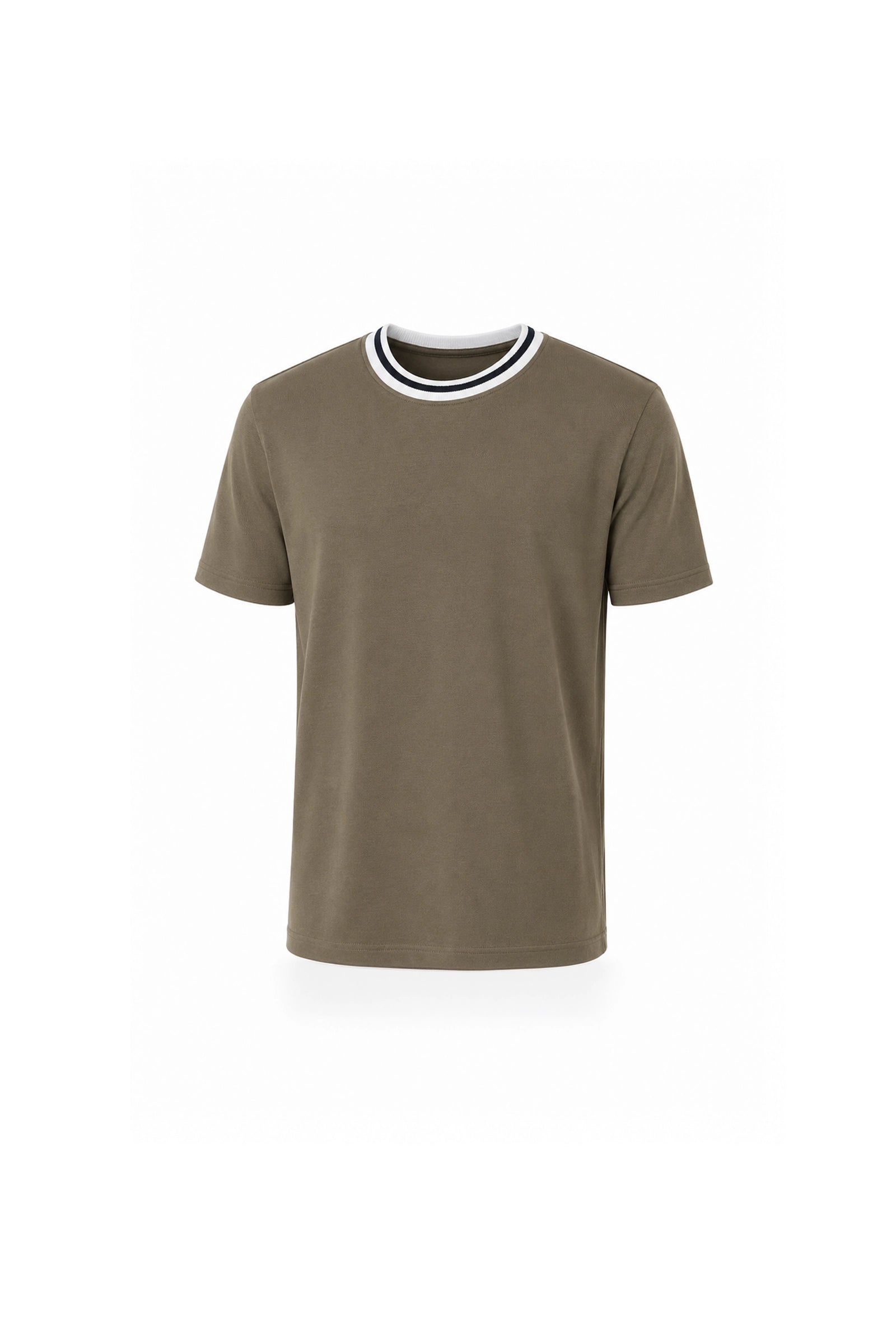 Maice contrast ribbed neck
