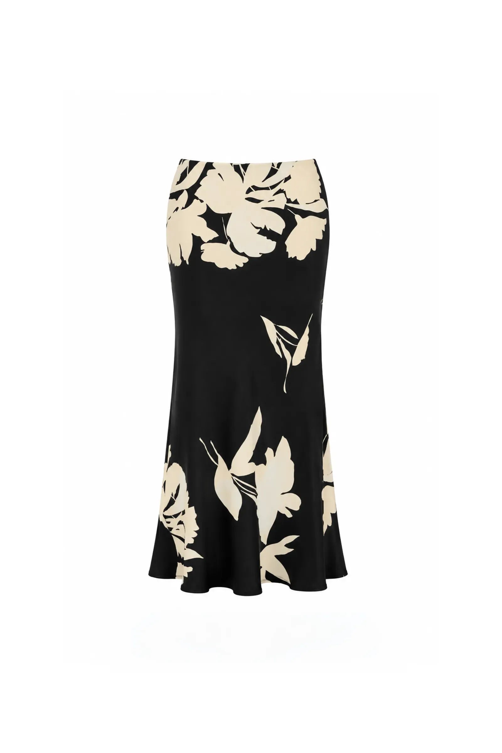 Fund floral satin