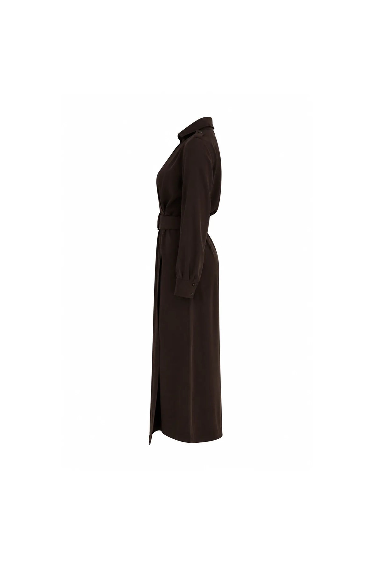 Fustan collared v-neck