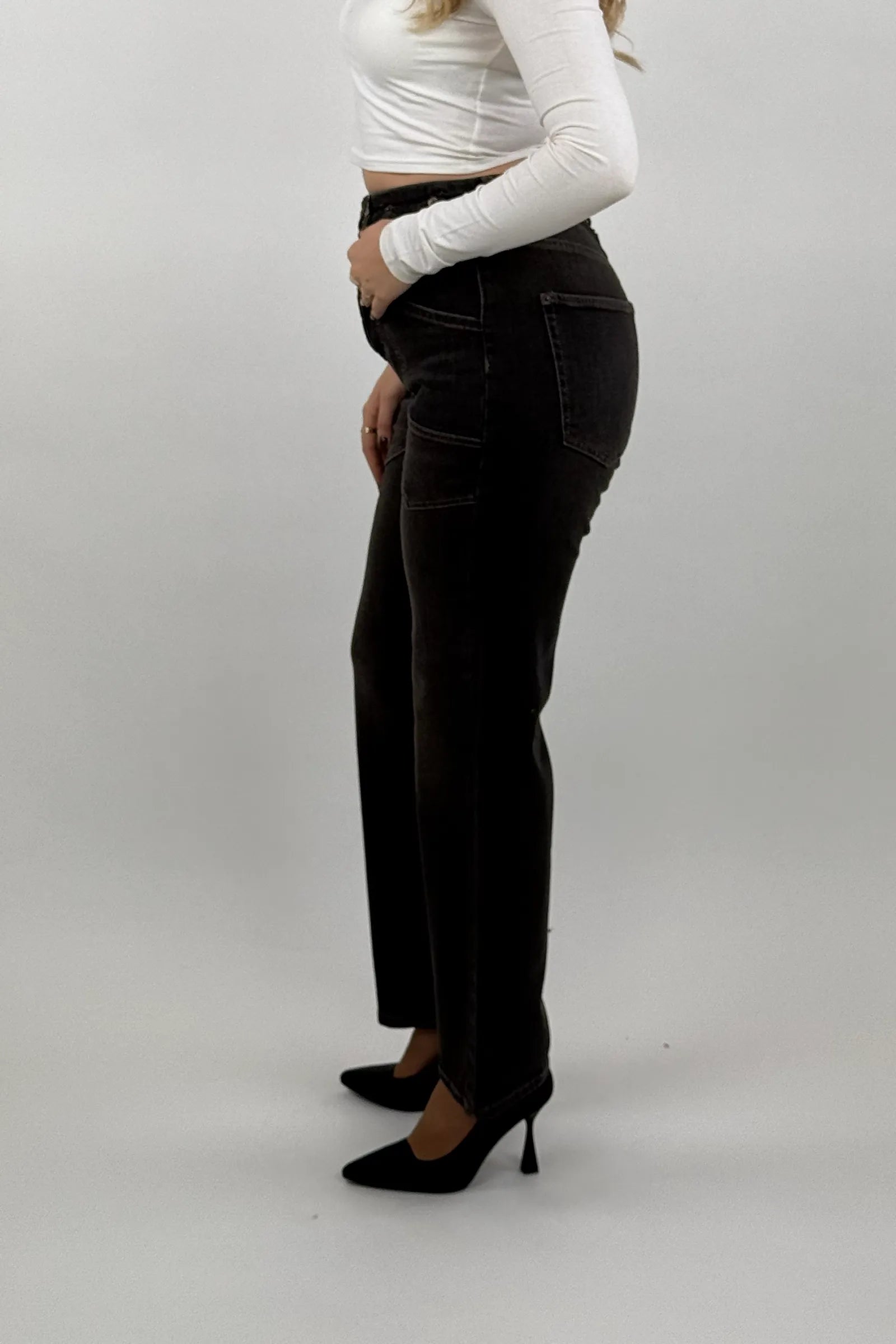 Farmerka wide leg denim