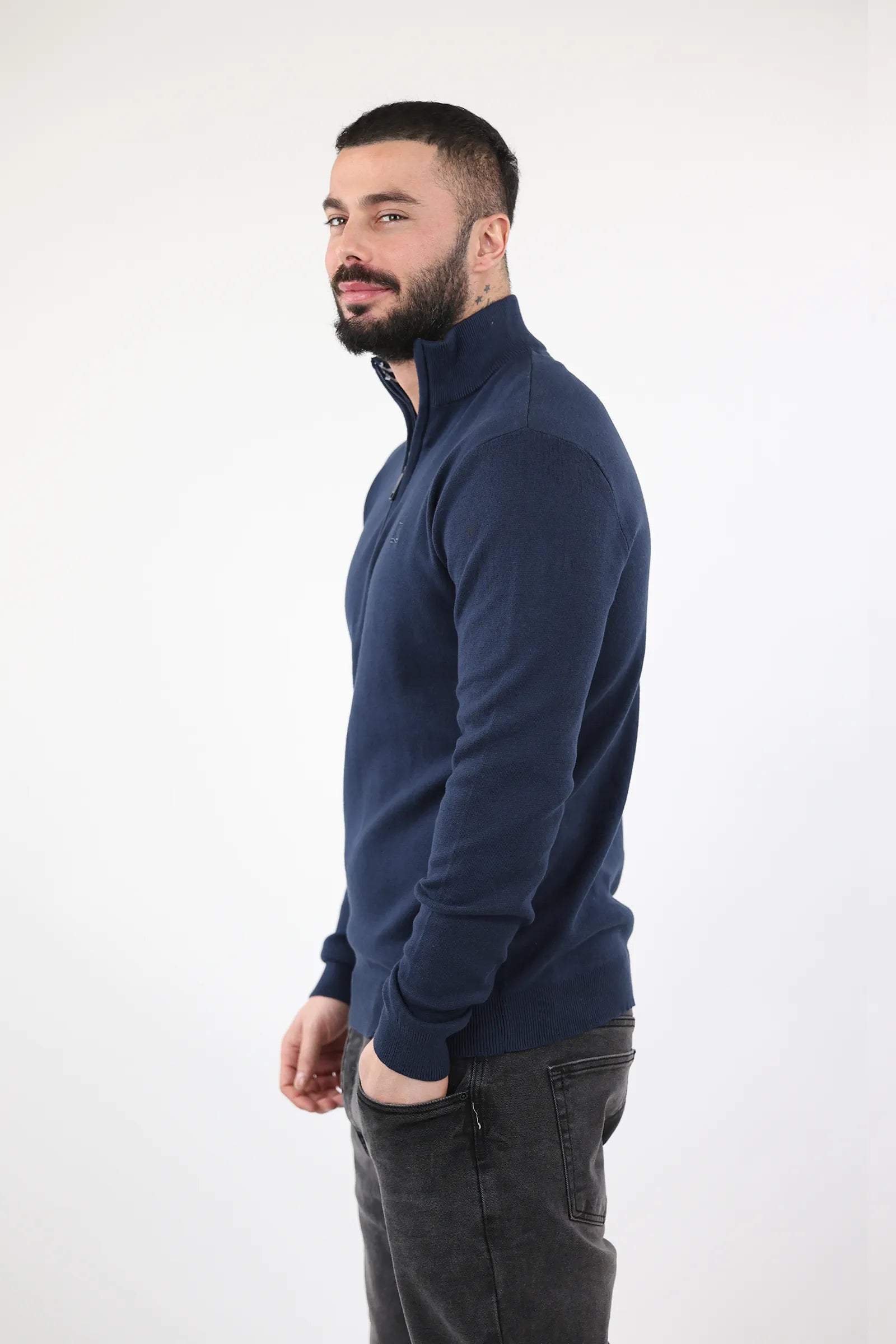 XHEMPER Classic Mock Neck