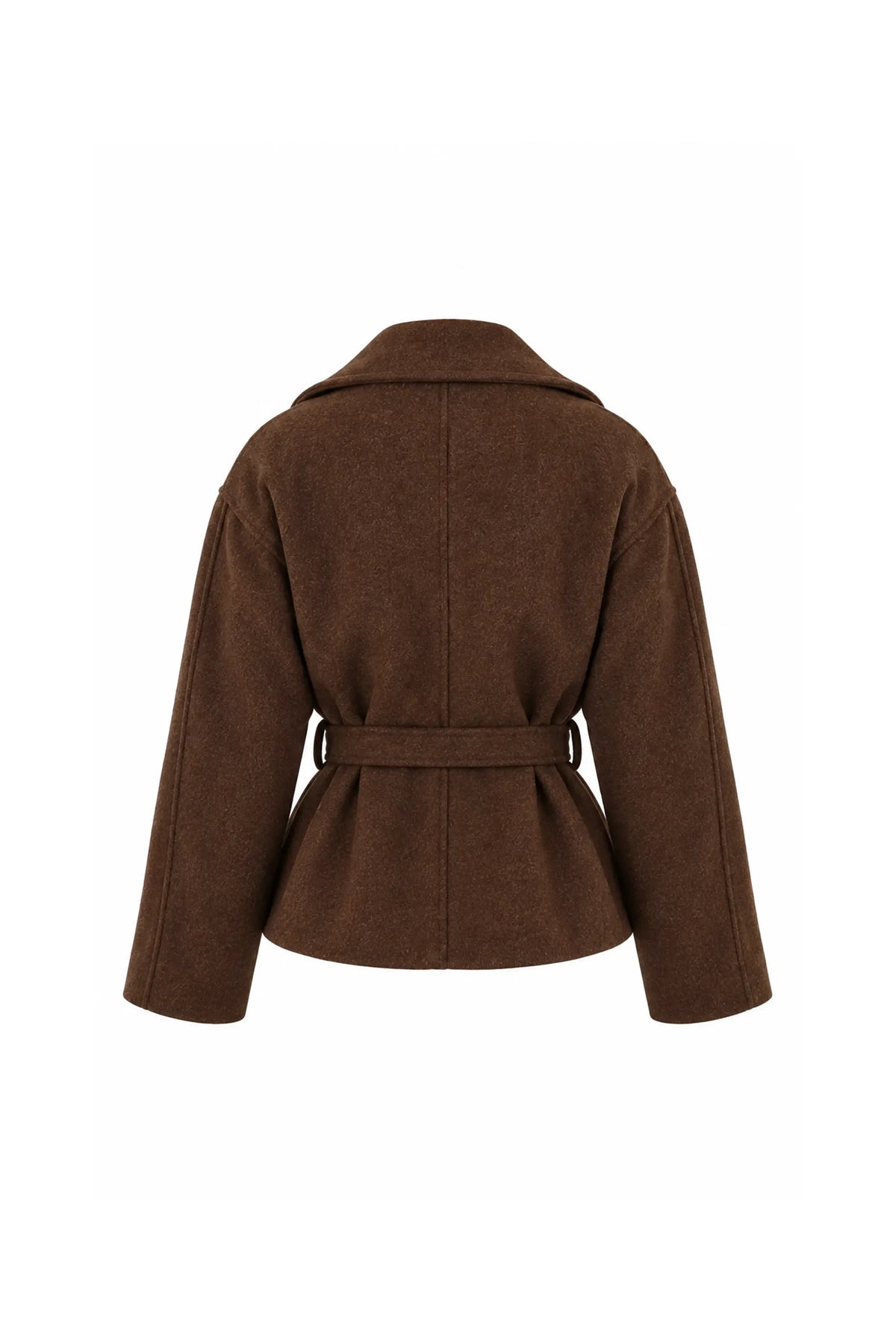 Pallto belted short wool