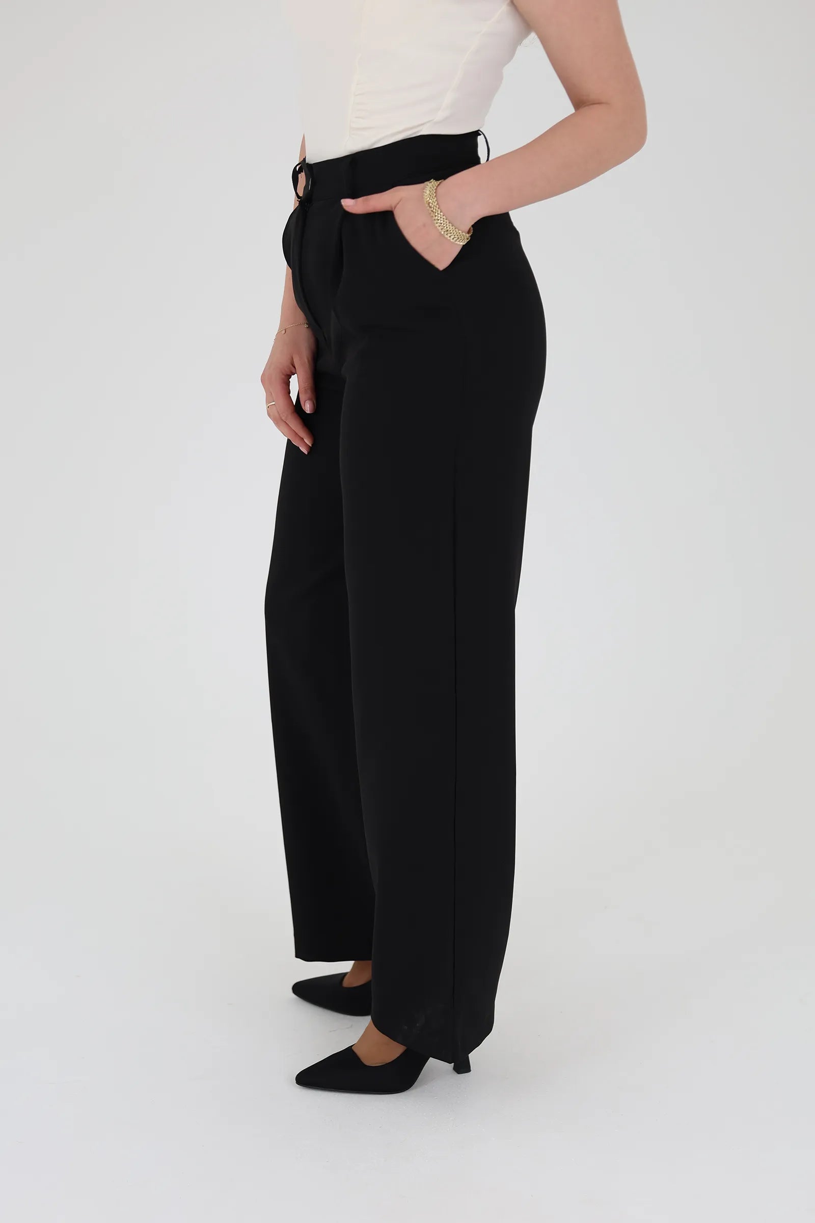 Pantallona wide leg