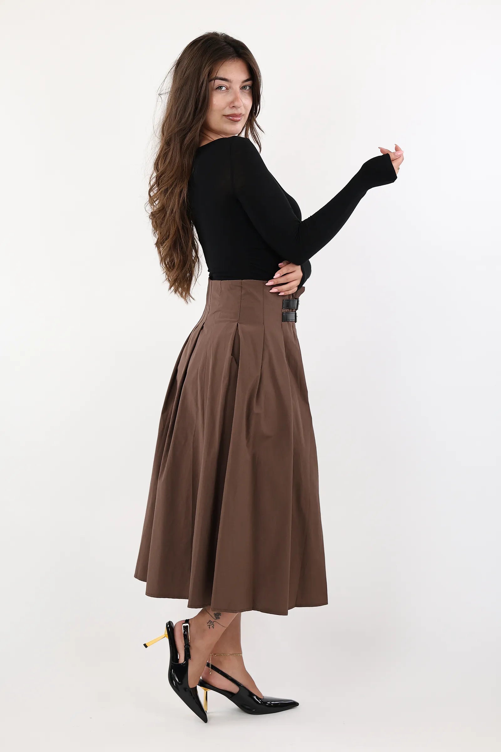 FUND PLEATED BELT