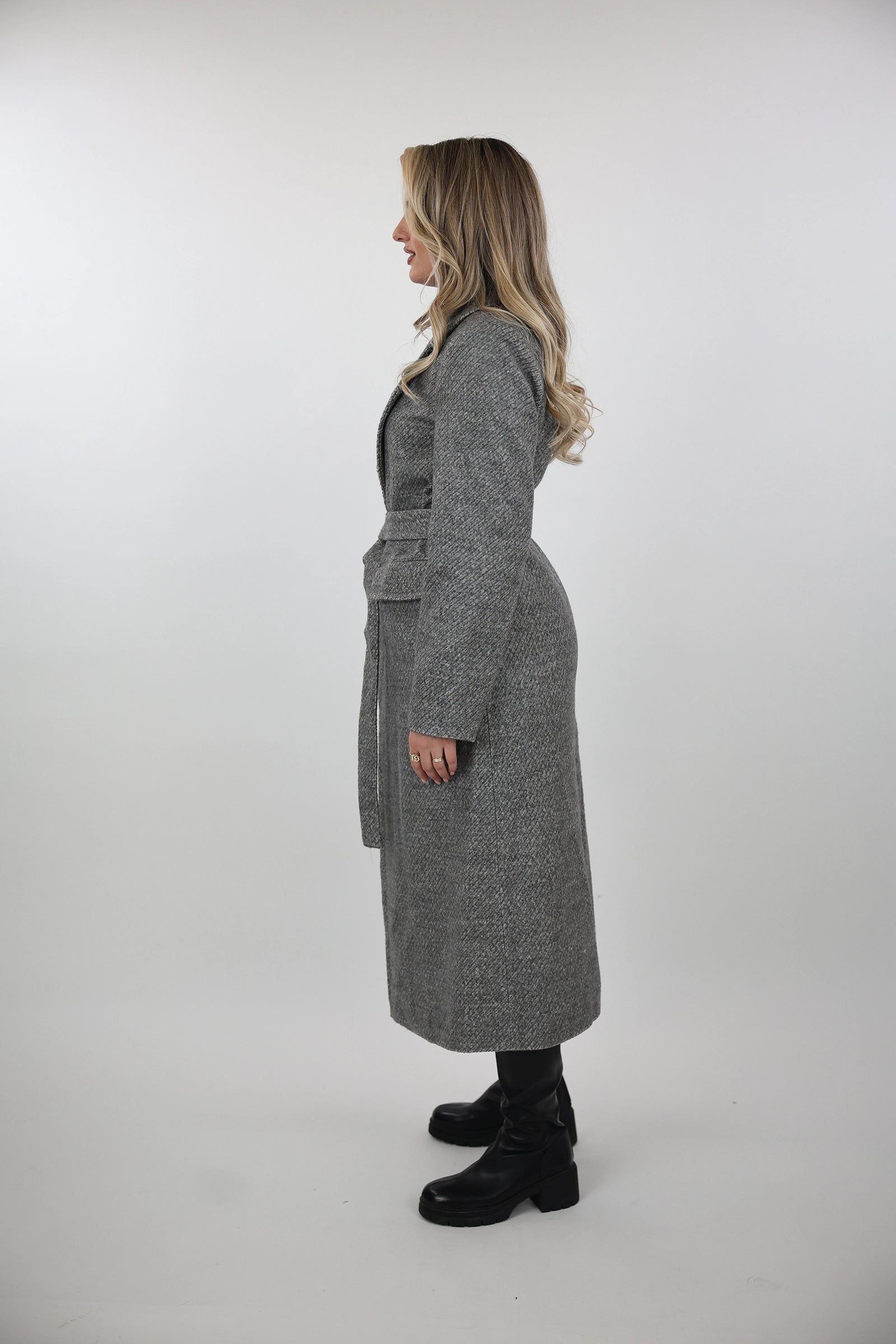 Pallto belted overcoat