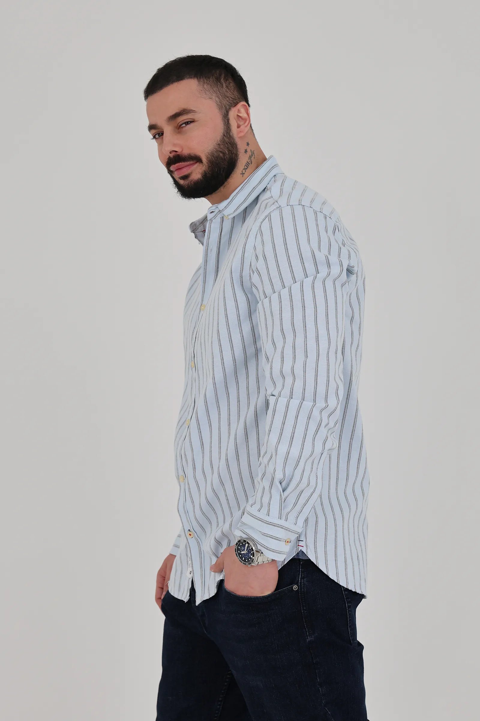Kemishe slim fit striped