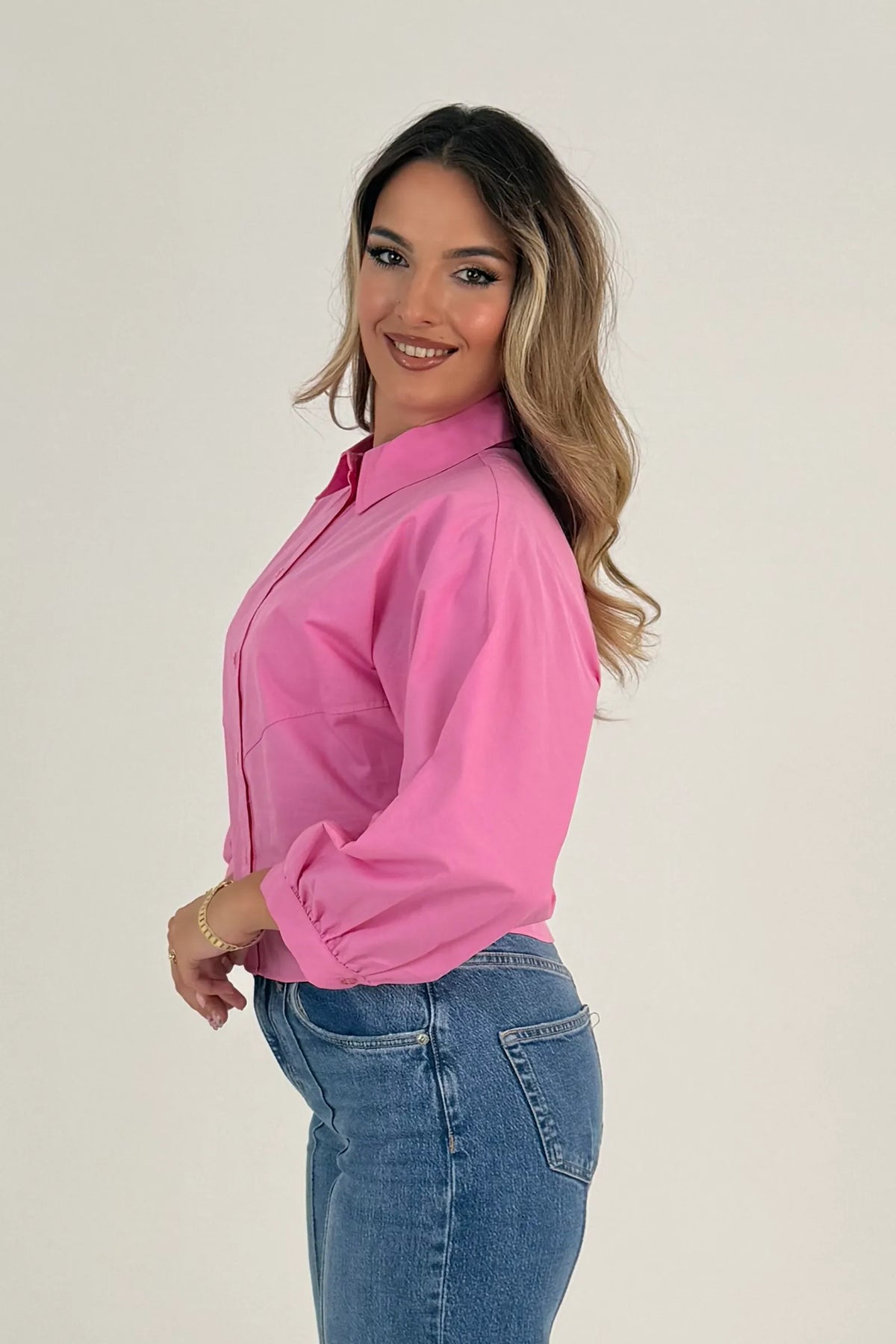 Kemishe long balloon sleeves