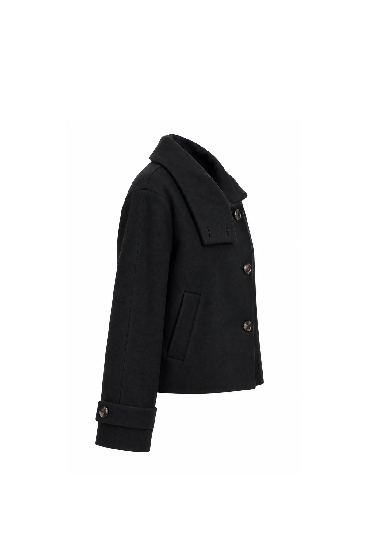 Pallto asymmetric wool