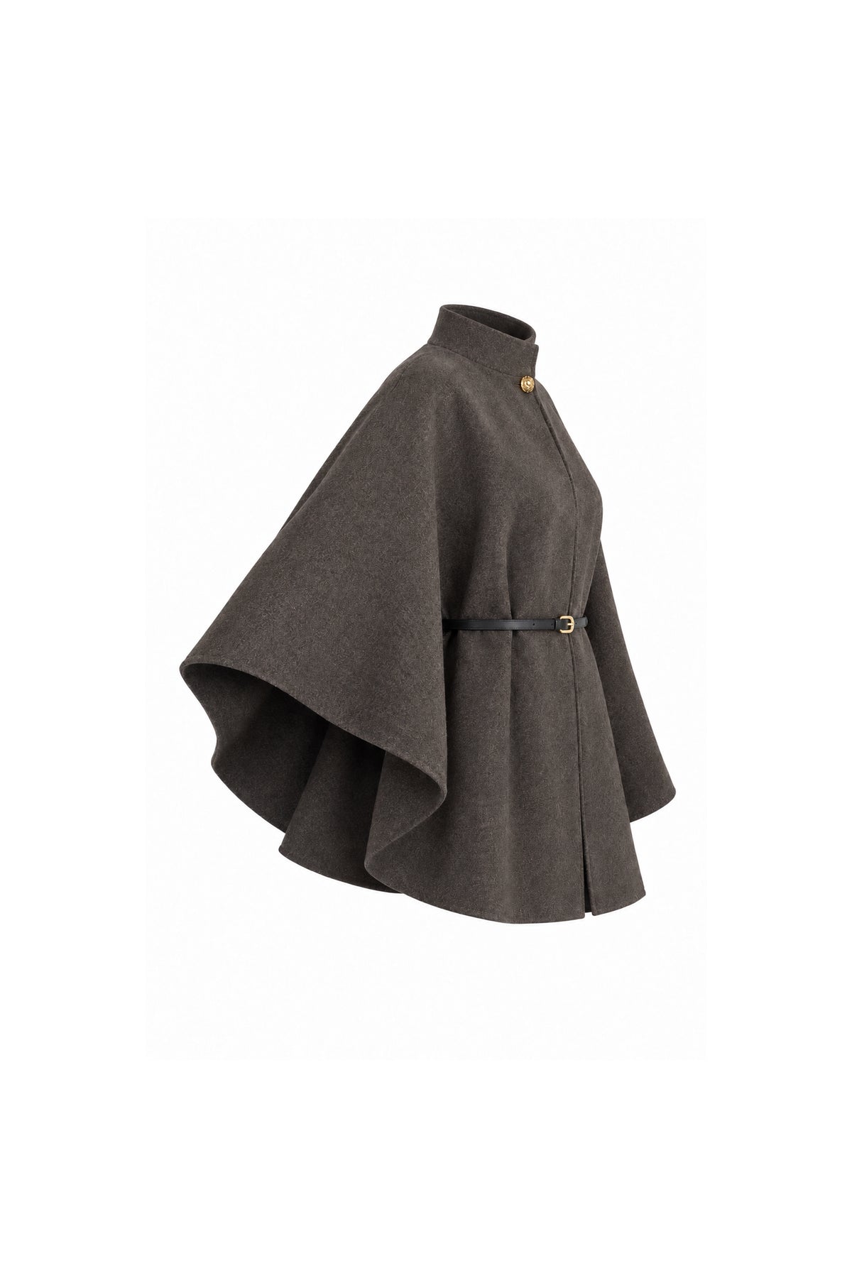 Sako mock-neck poncho